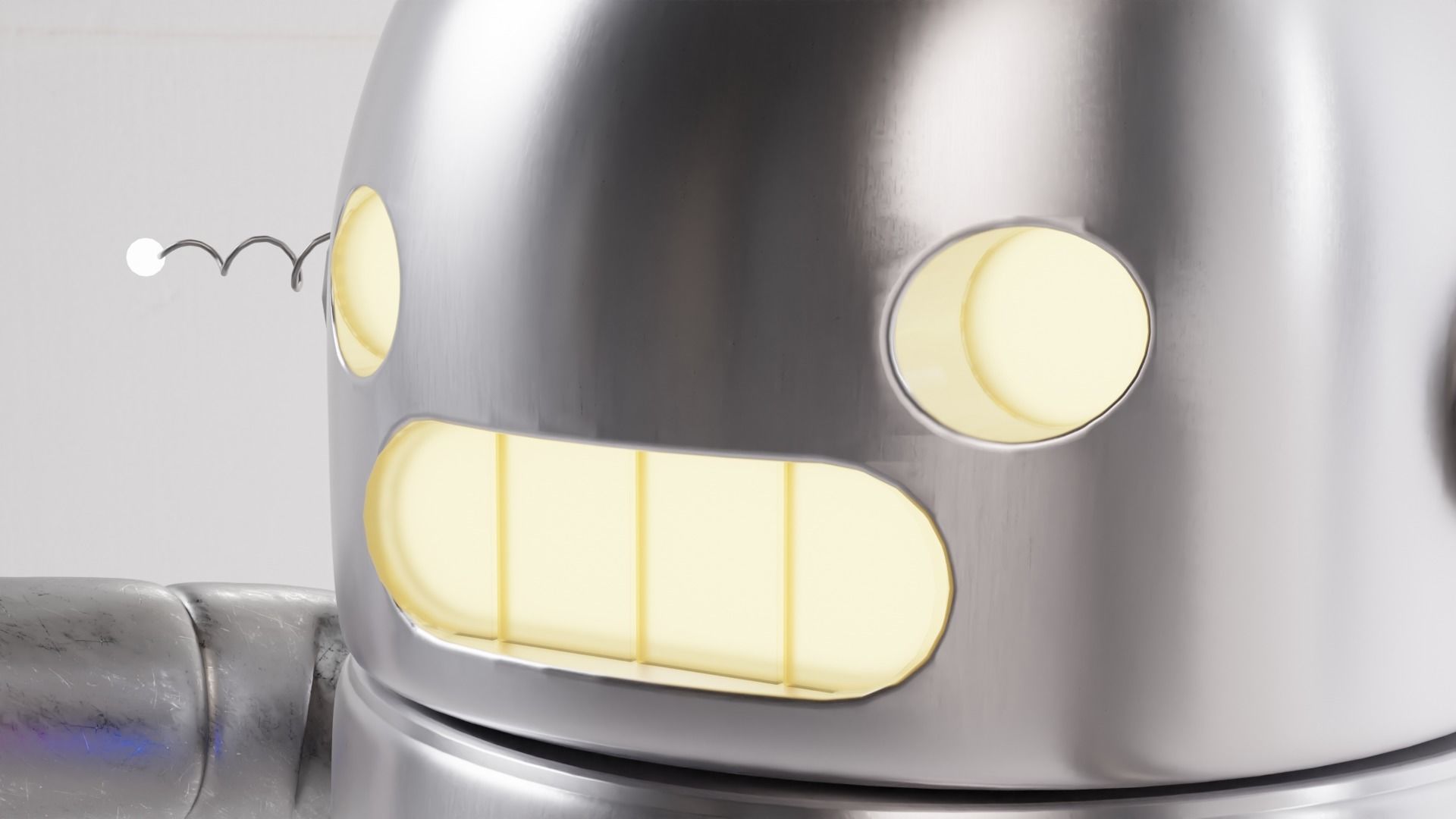 Fight Helper Mini Robot 3D model_4