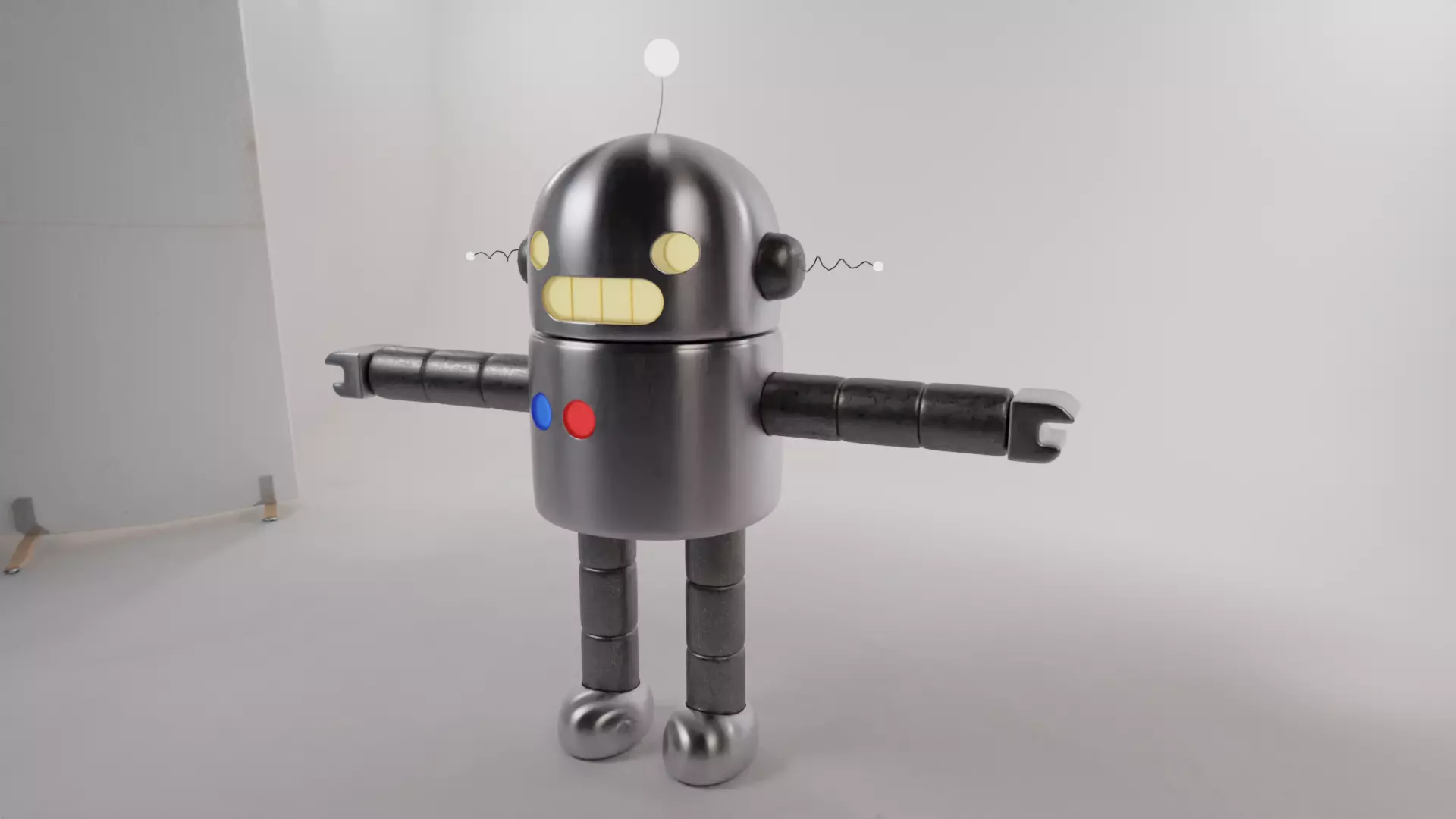 Fight Helper Mini Robot 3D model_0