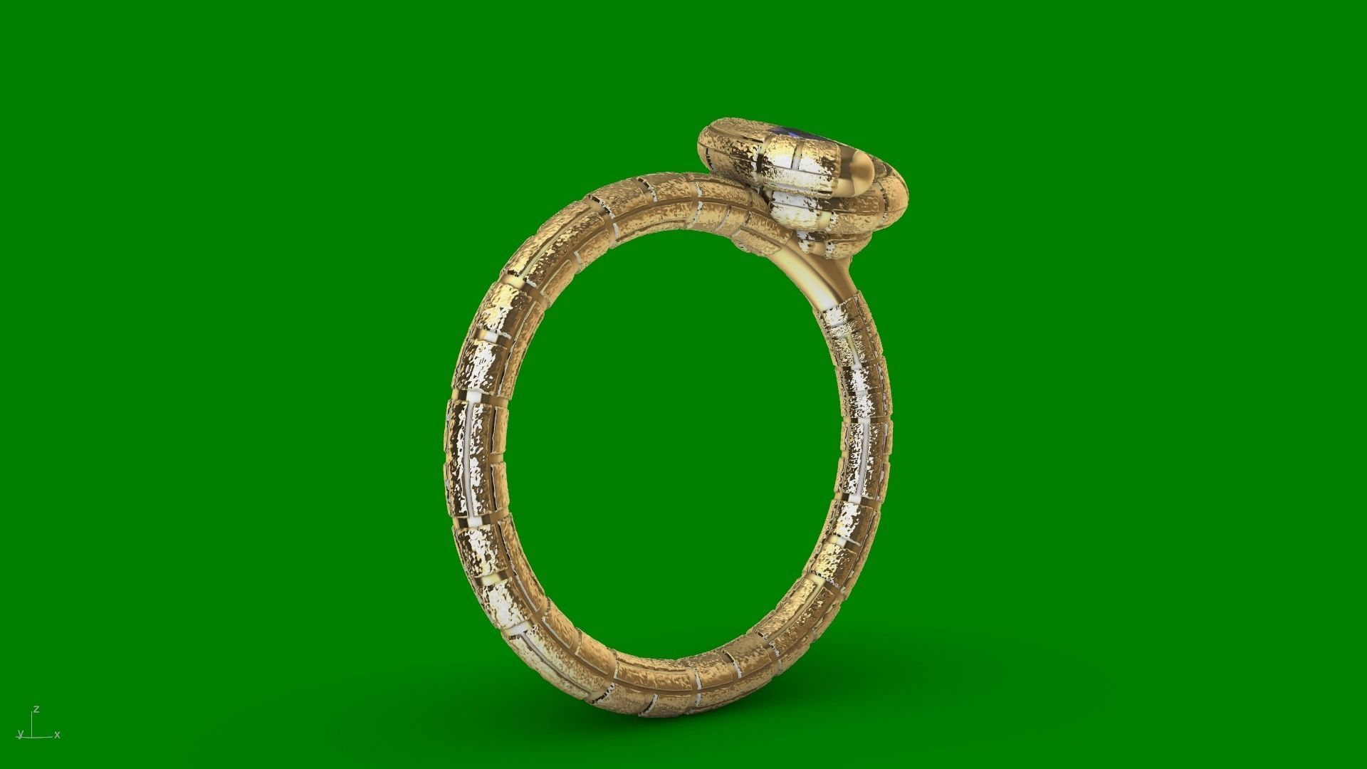 ice cream cone dimaond and pearl rings stl verified  3D print model_39