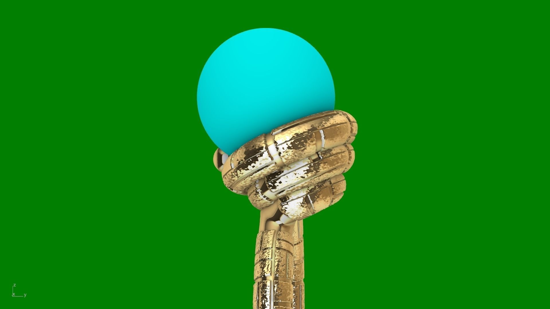 ice cream cone dimaond and pearl rings stl verified  3D print model_11