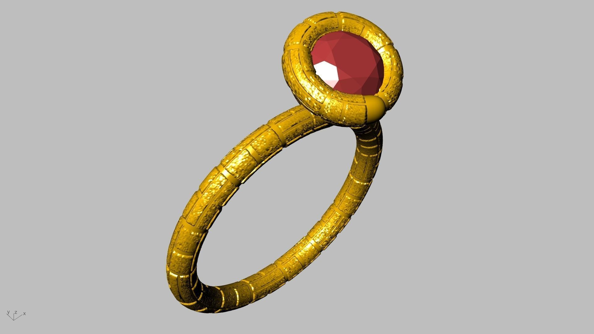 ice cream cone dimaond and pearl rings stl verified  3D print model_32