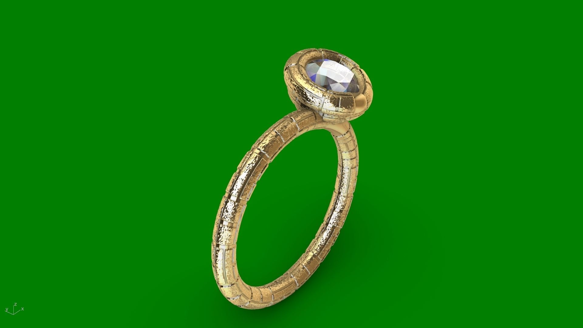 ice cream cone dimaond and pearl rings stl verified  3D print model_34