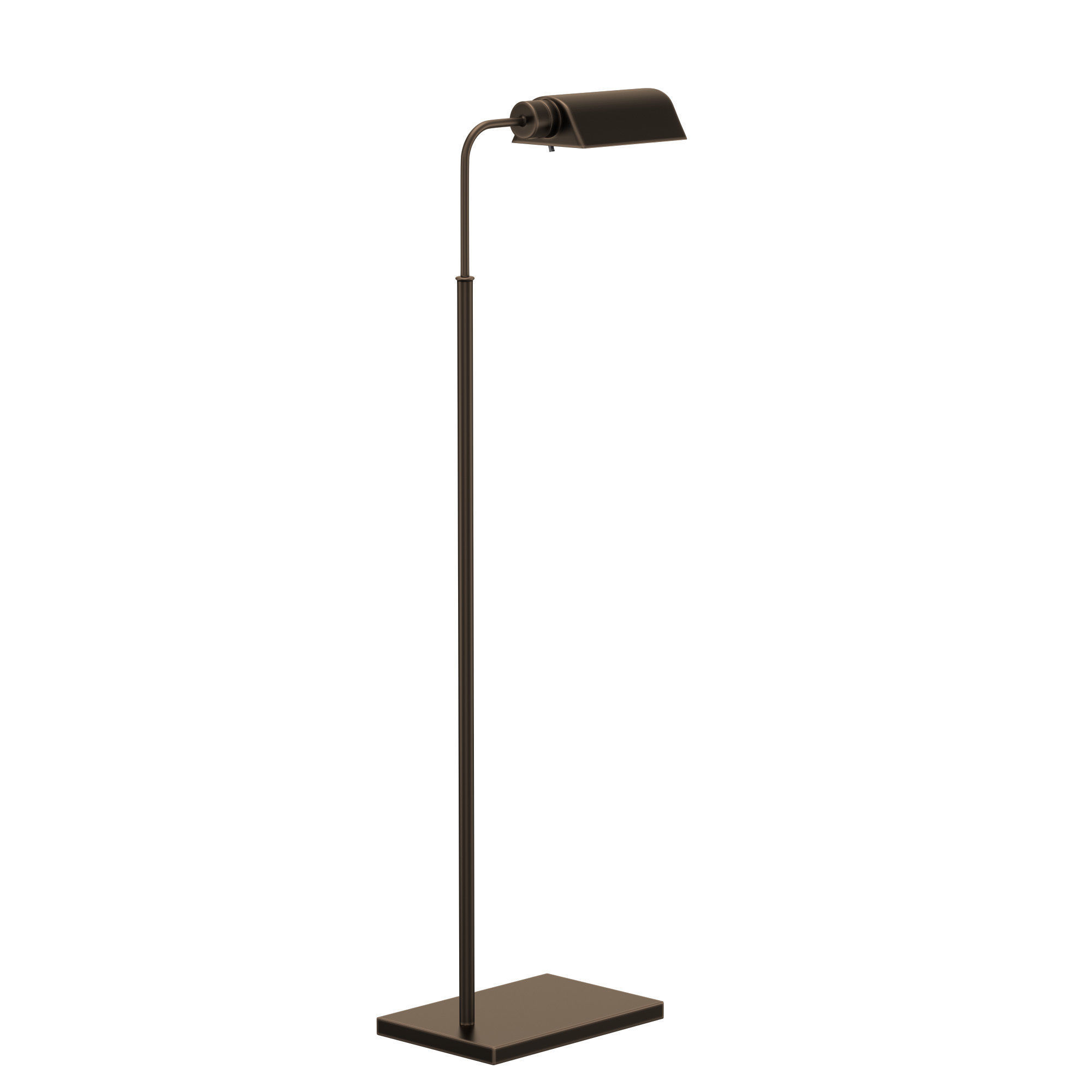 ADJUSTABLE FLOOR LAMP IN BRONZE 3D model_5