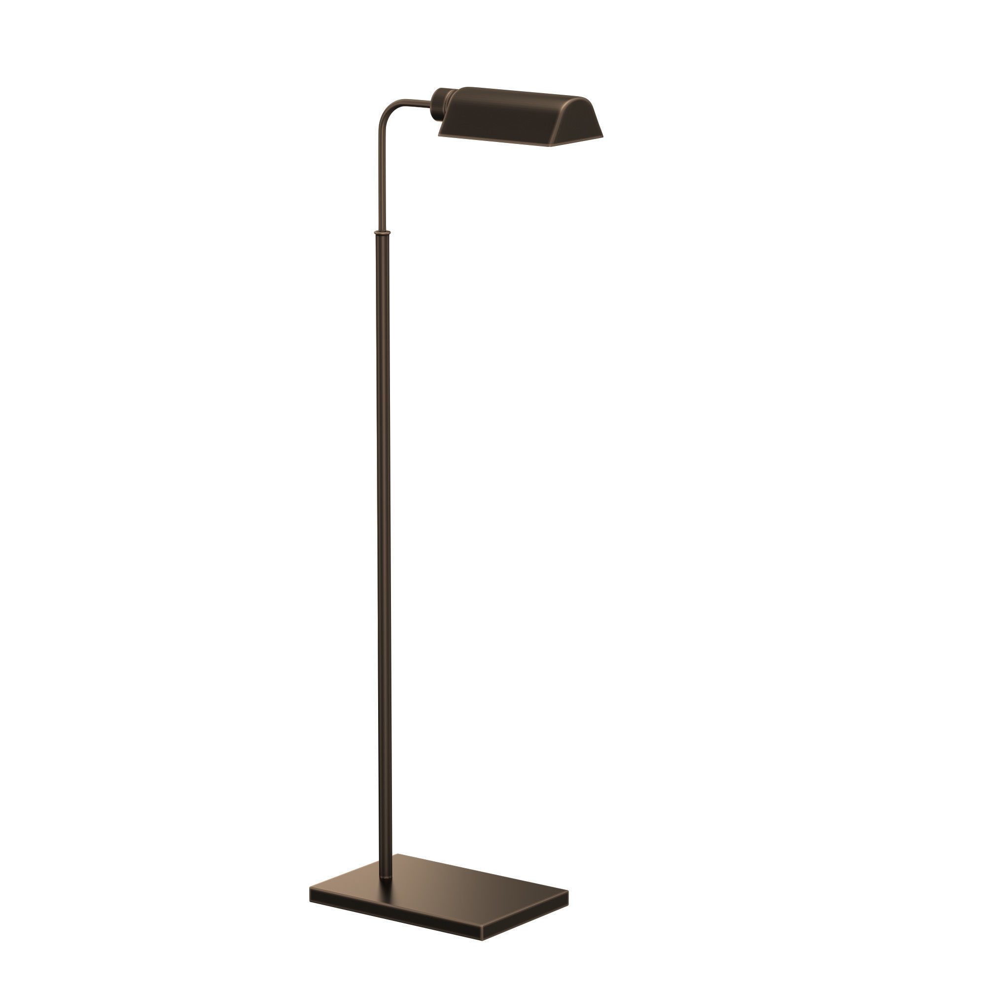 ADJUSTABLE FLOOR LAMP IN BRONZE 3D model_2