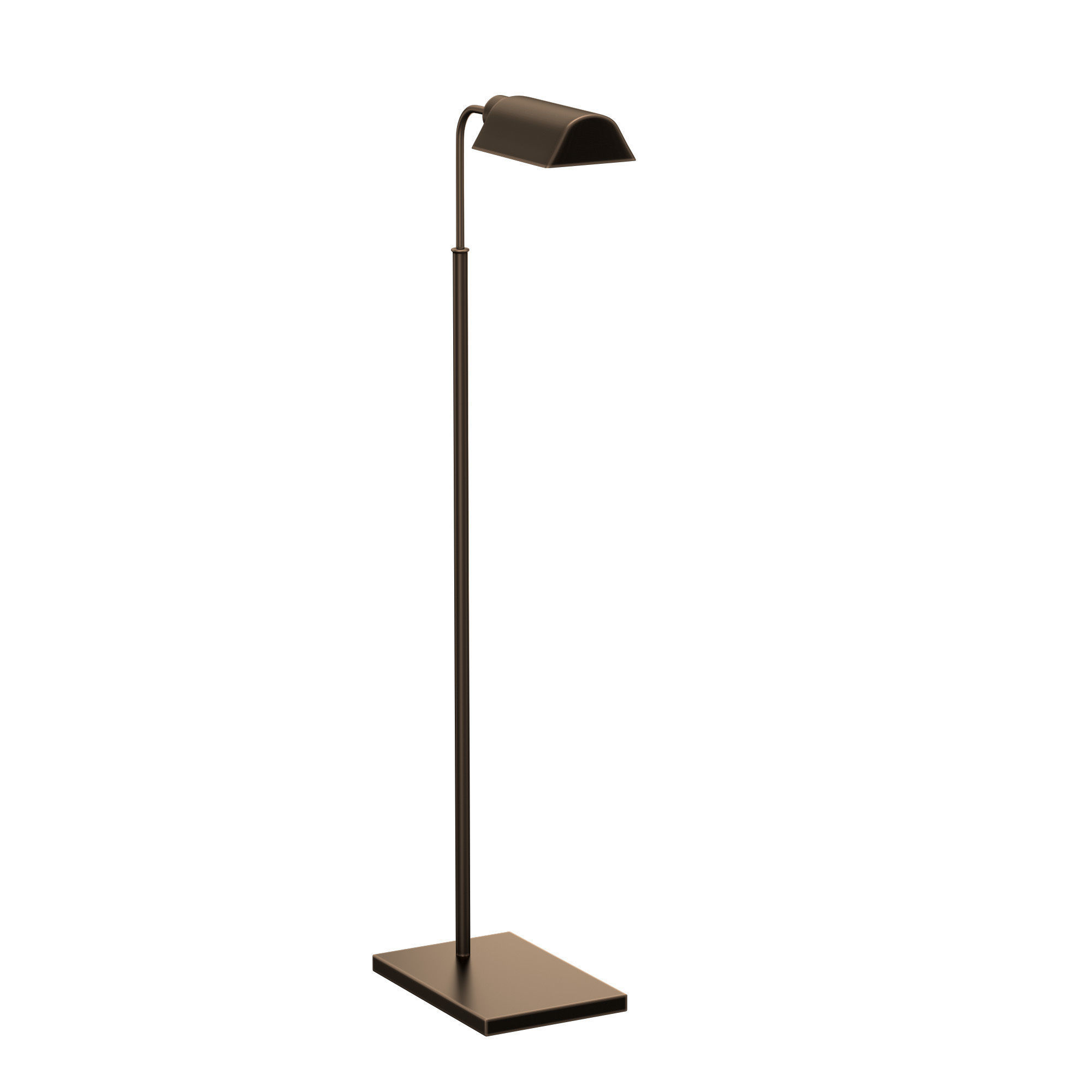 ADJUSTABLE FLOOR LAMP IN BRONZE 3D model_3