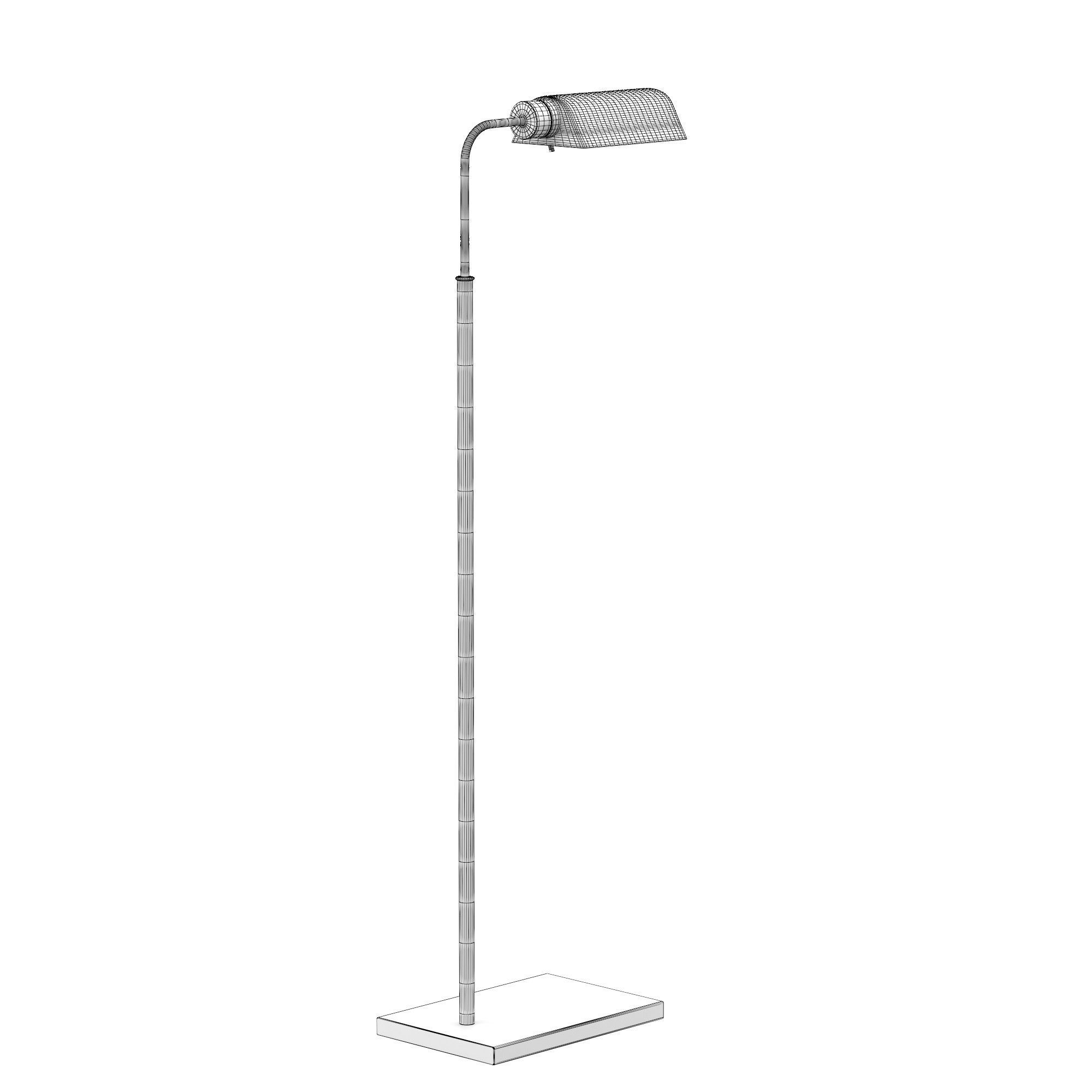 ADJUSTABLE FLOOR LAMP IN BRONZE 3D model_6