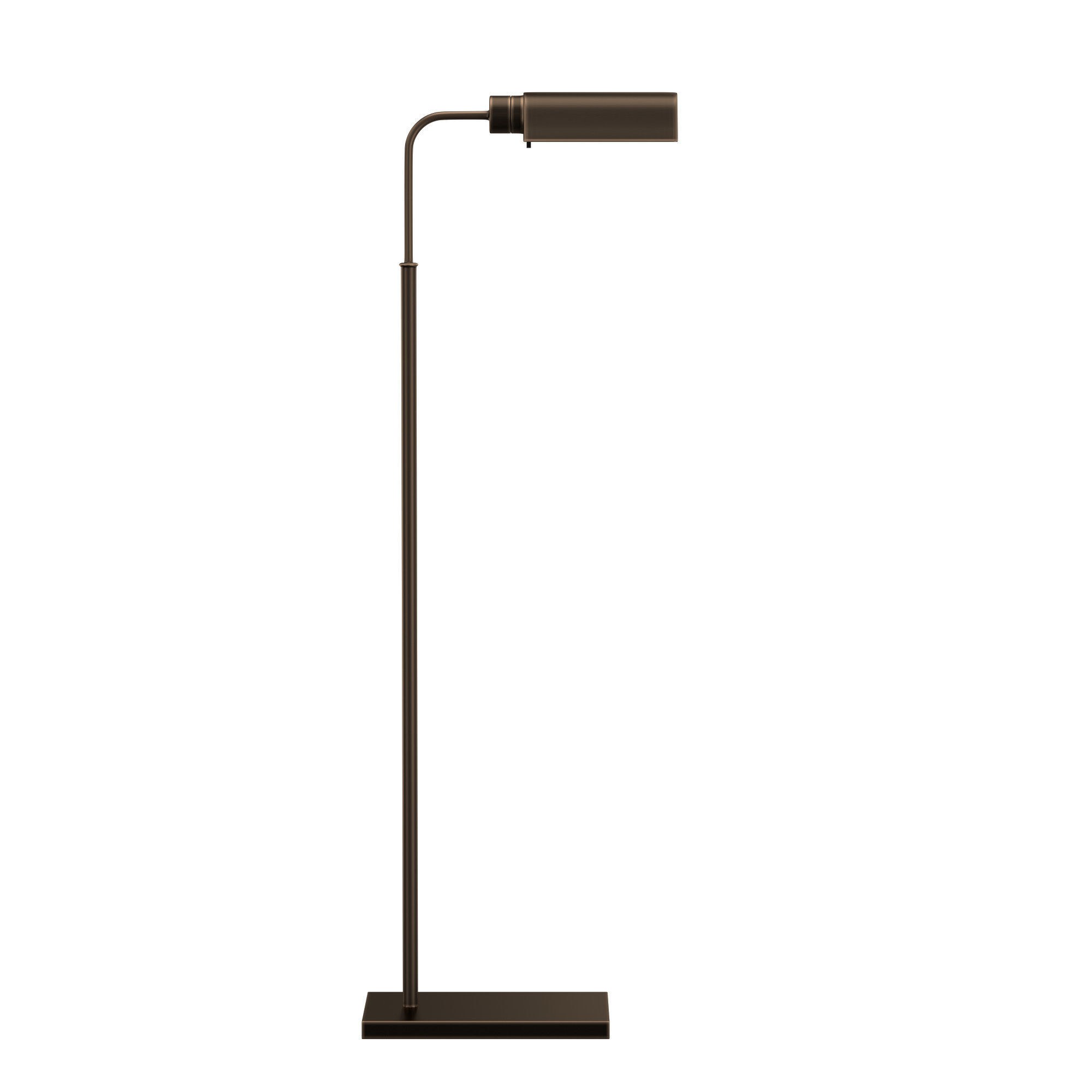ADJUSTABLE FLOOR LAMP IN BRONZE 3D model_1