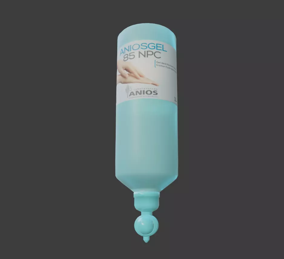 Hydroalcoholic Gel Dispenser Low-poly 3D model