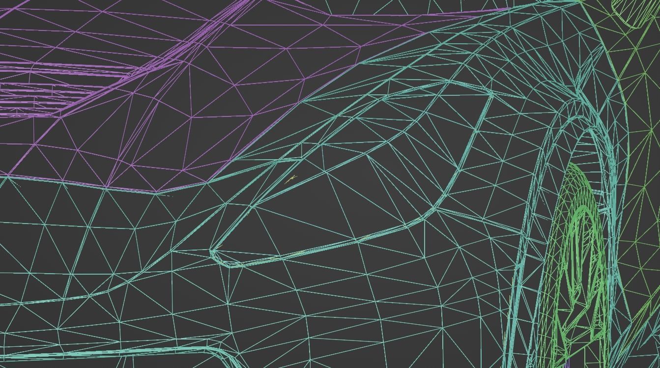 Corvette C7 Low-poly 3D model_24