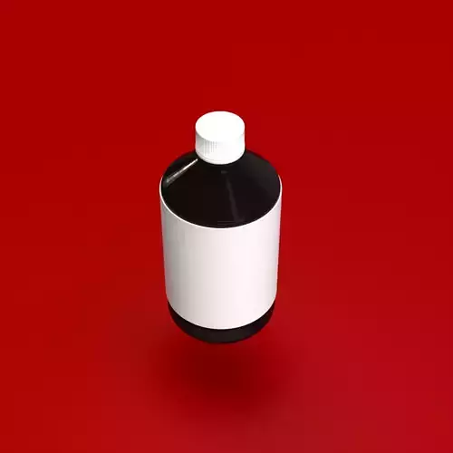 Syrup Amber Bottle 3D model