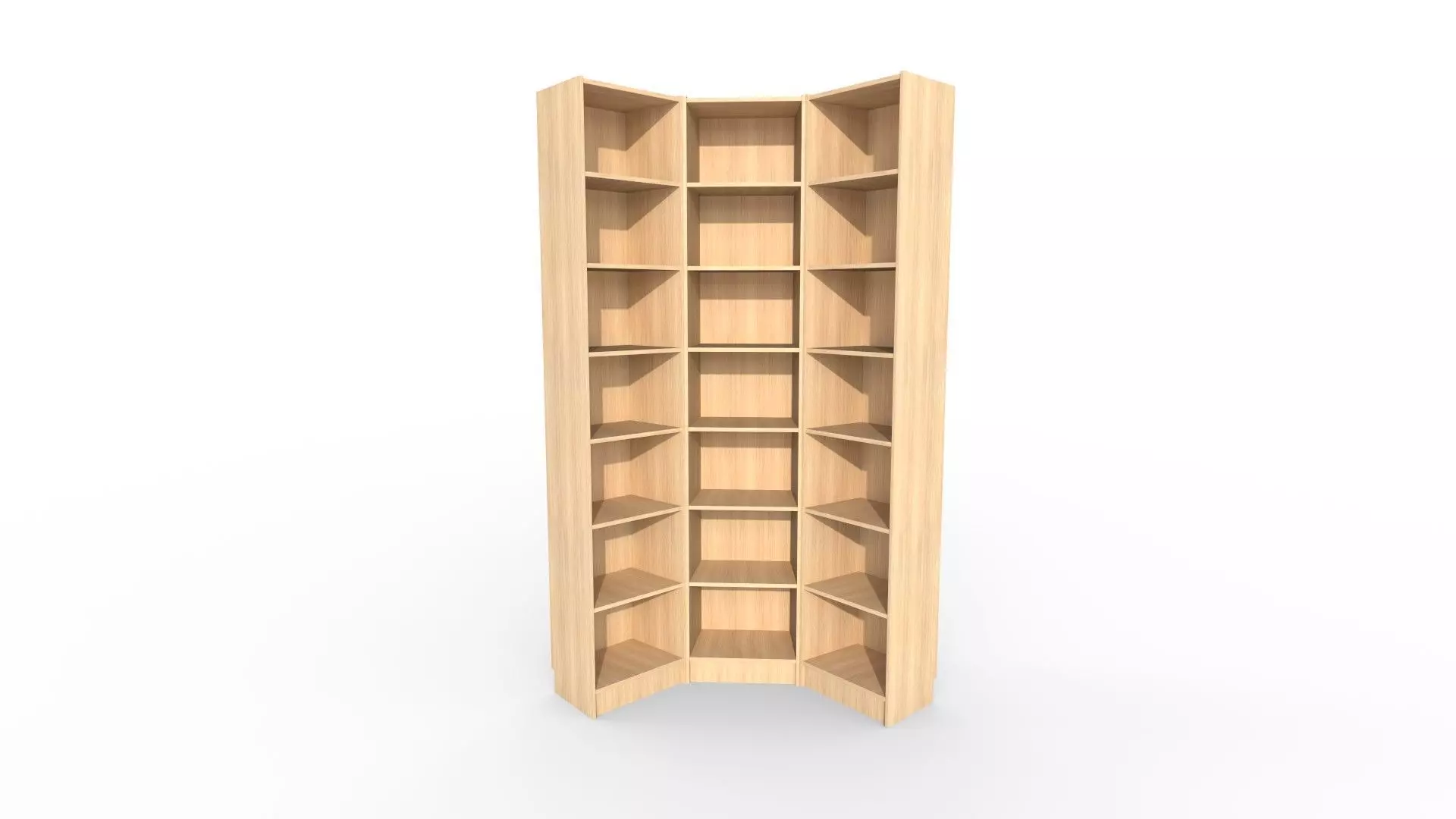 Bookcase combination 3D model_0