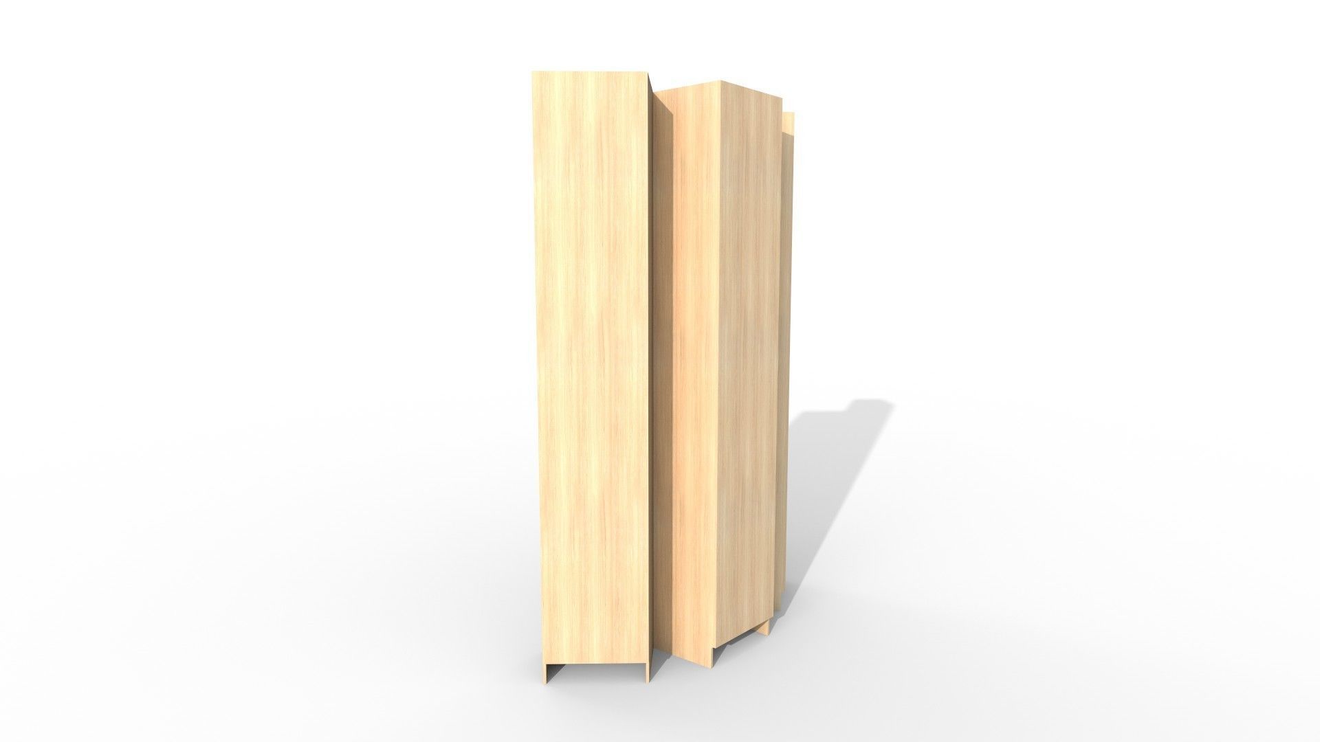 Bookcase combination 3D model_8