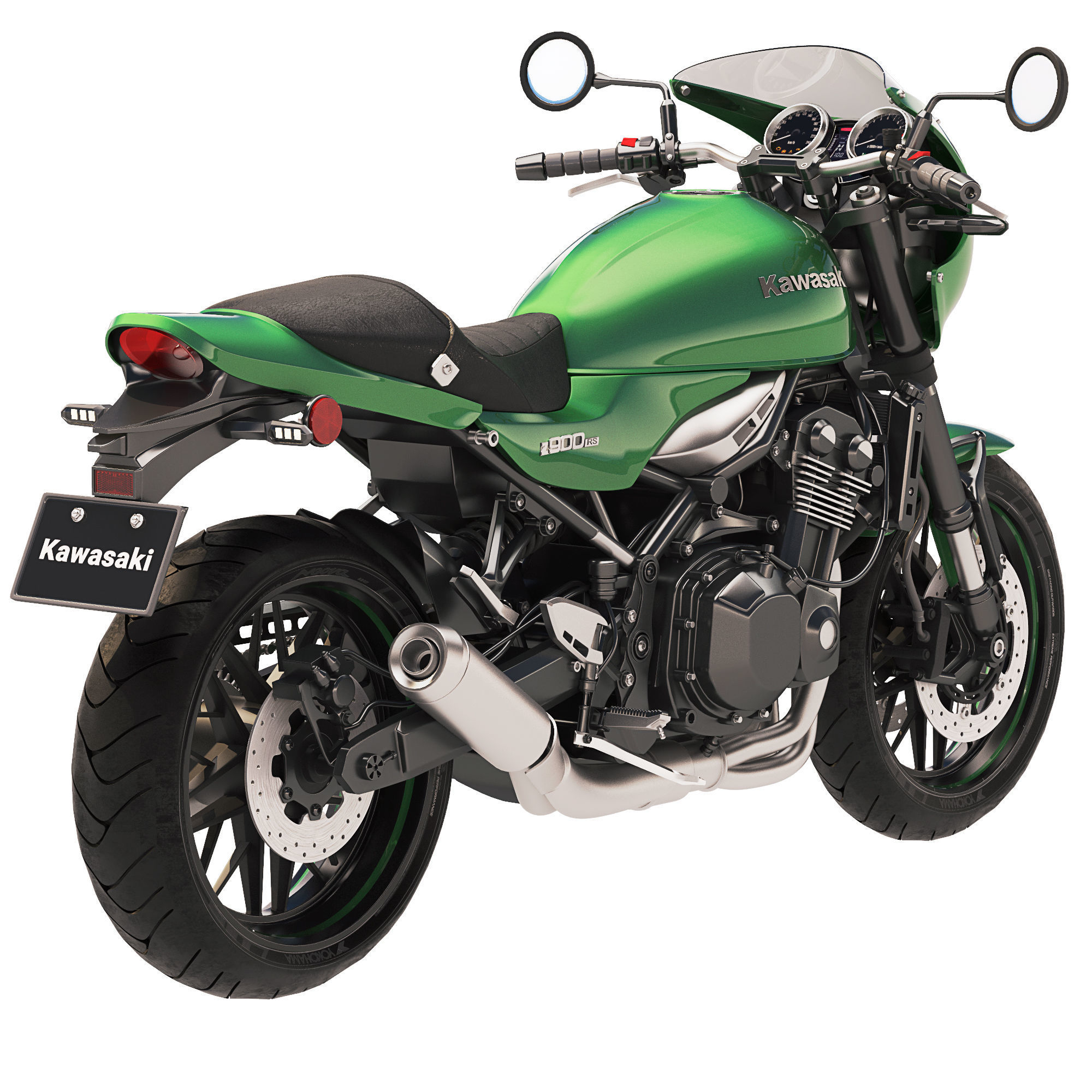 Kawasaki Z900RS Cafe 2020 3D model_7