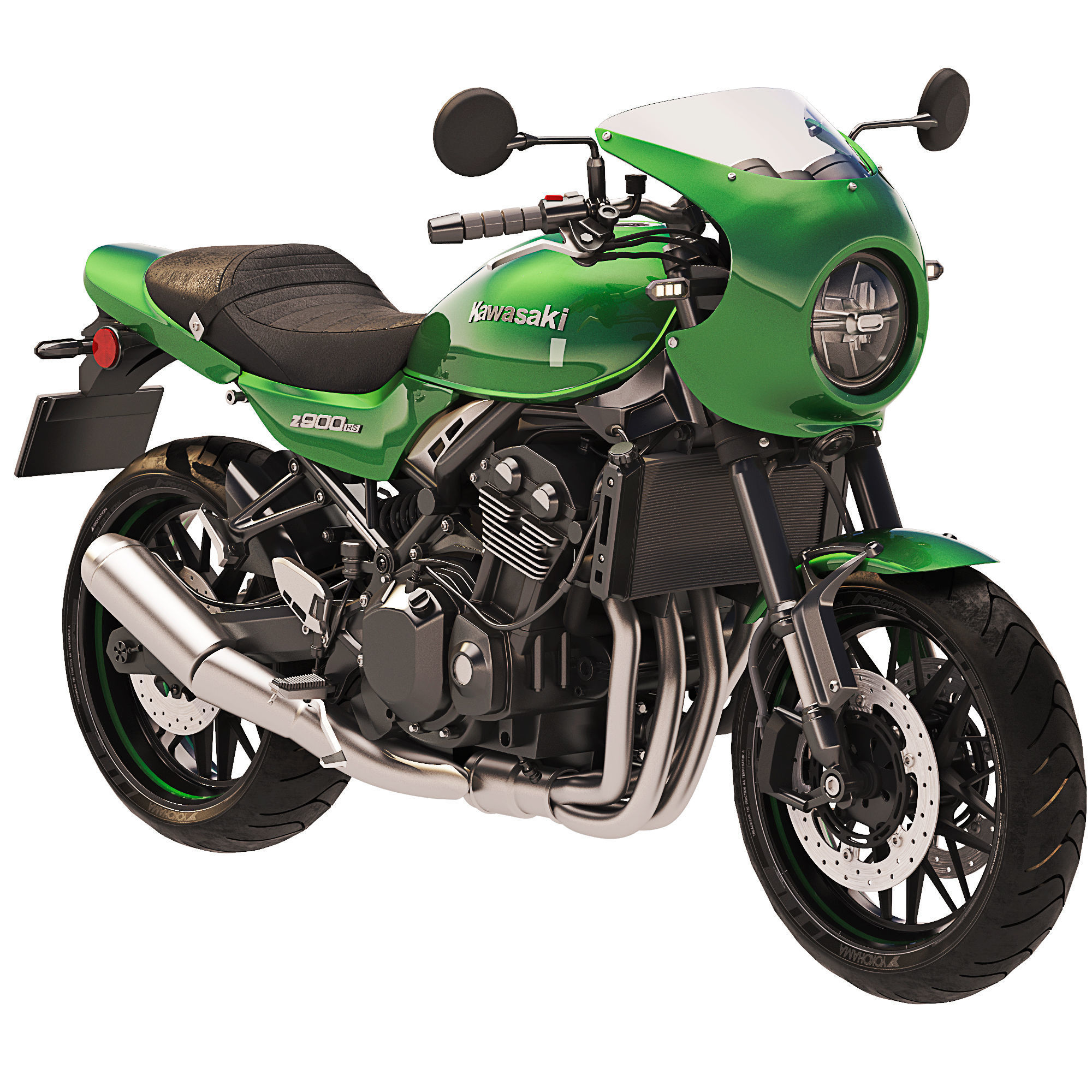 Kawasaki Z900RS Cafe 2020 3D model_9