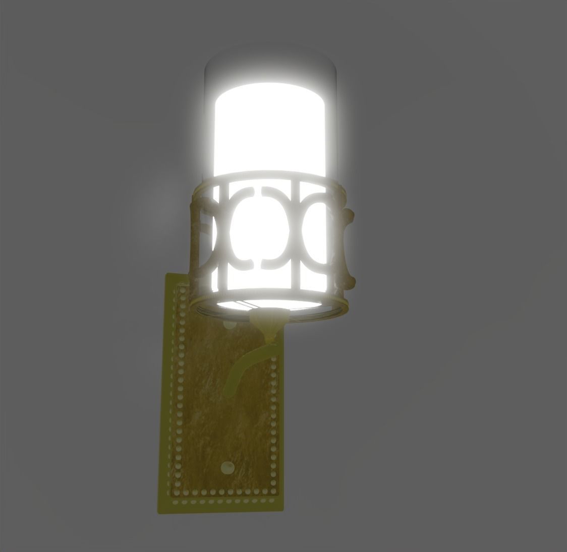Blender 3d Wall Lamp Modelling Eevee and Cycles 3D model_7