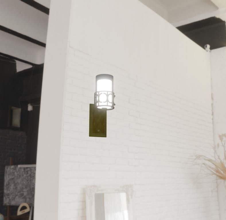 Blender 3d Wall Lamp Modelling Eevee and Cycles 3D model_6