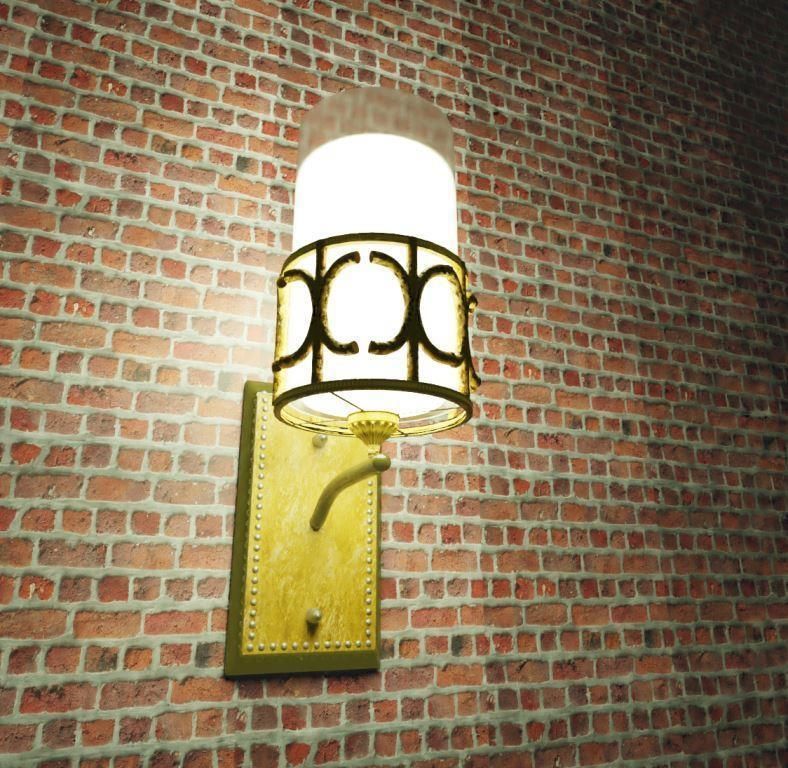 Blender 3d Wall Lamp Modelling Eevee and Cycles 3D model_8