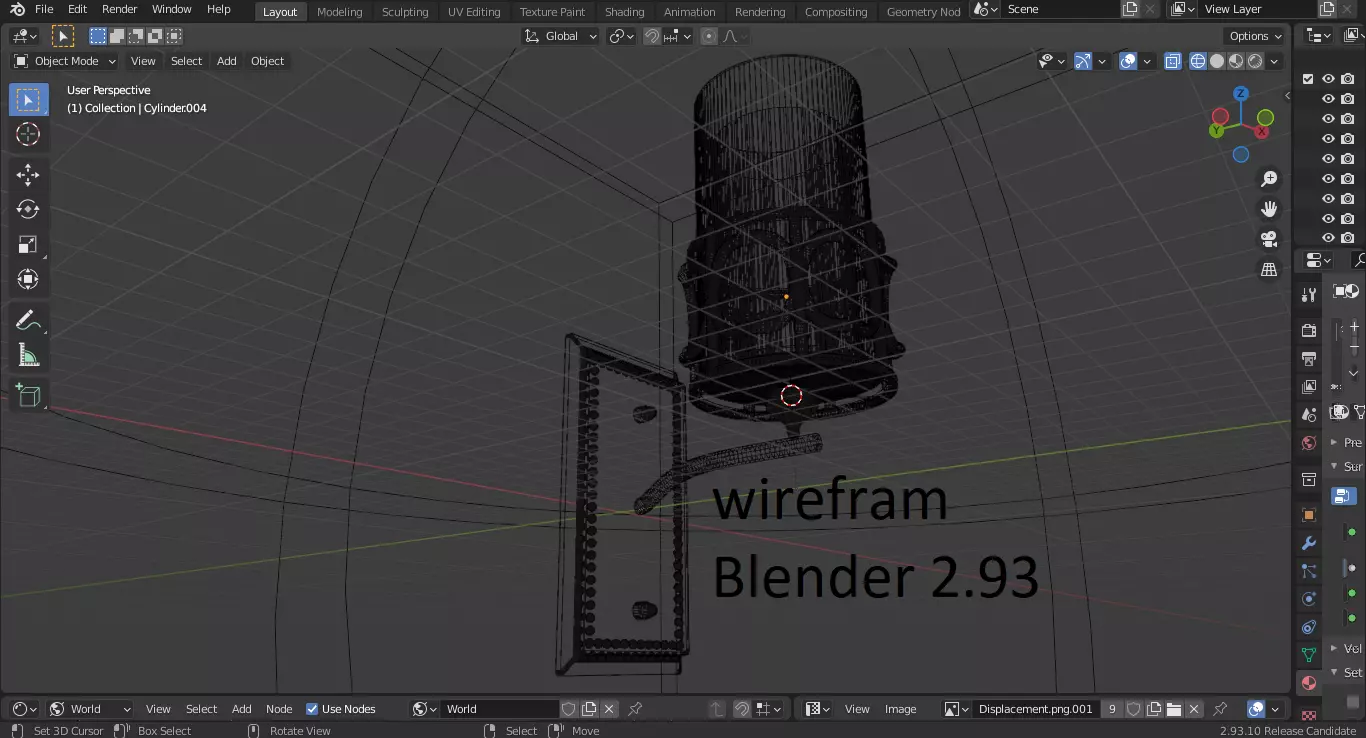 Blender 3d Wall Lamp Modelling Eevee and Cycles 3D model_0