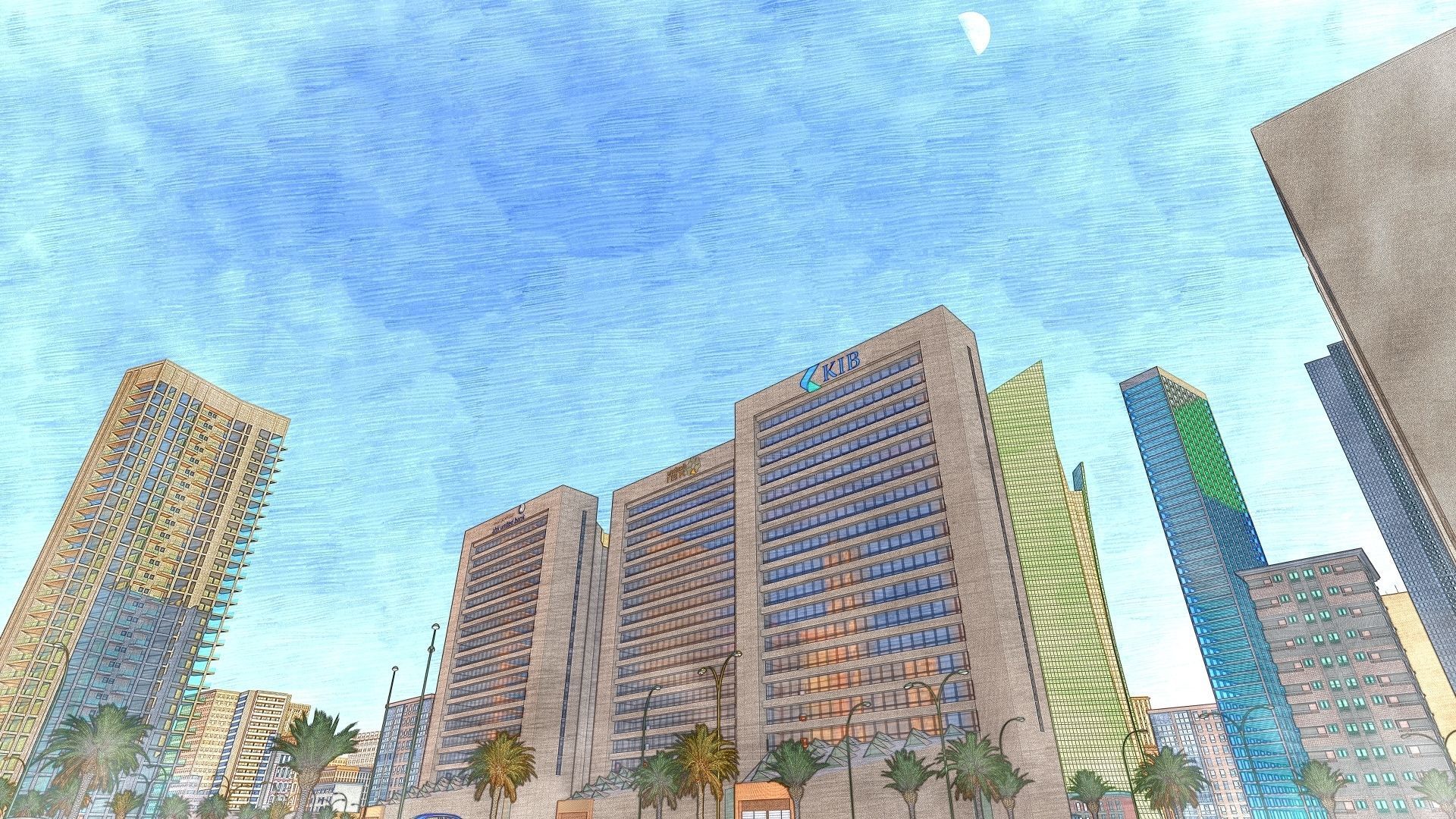 Joint Banking Complex 3D model_7