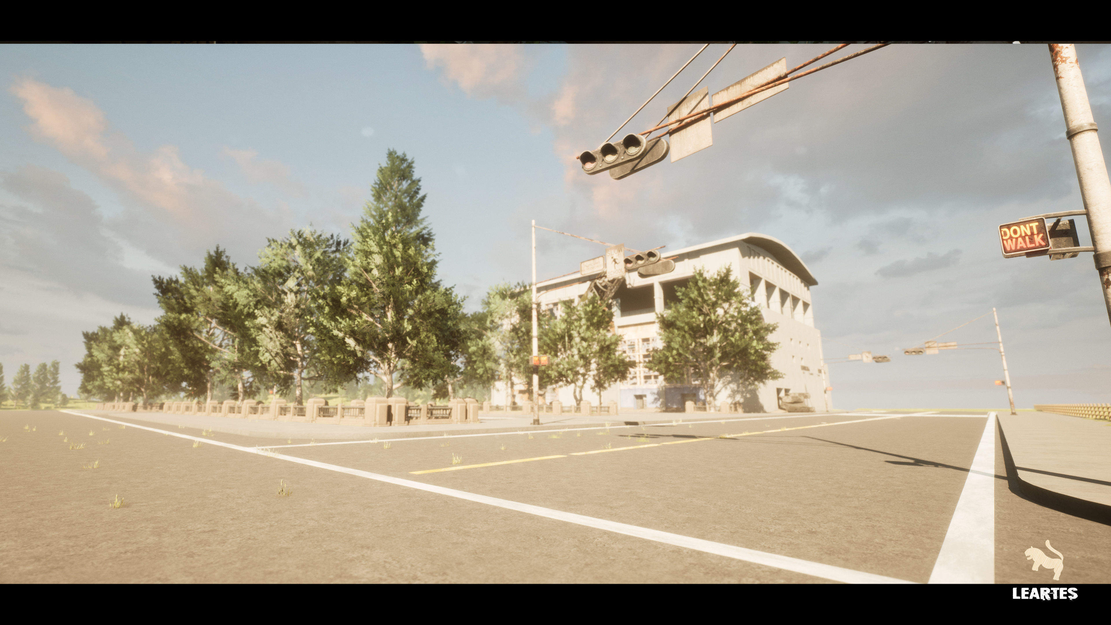 Abandoned Swimming Pool Environment Low-poly 3D model_11