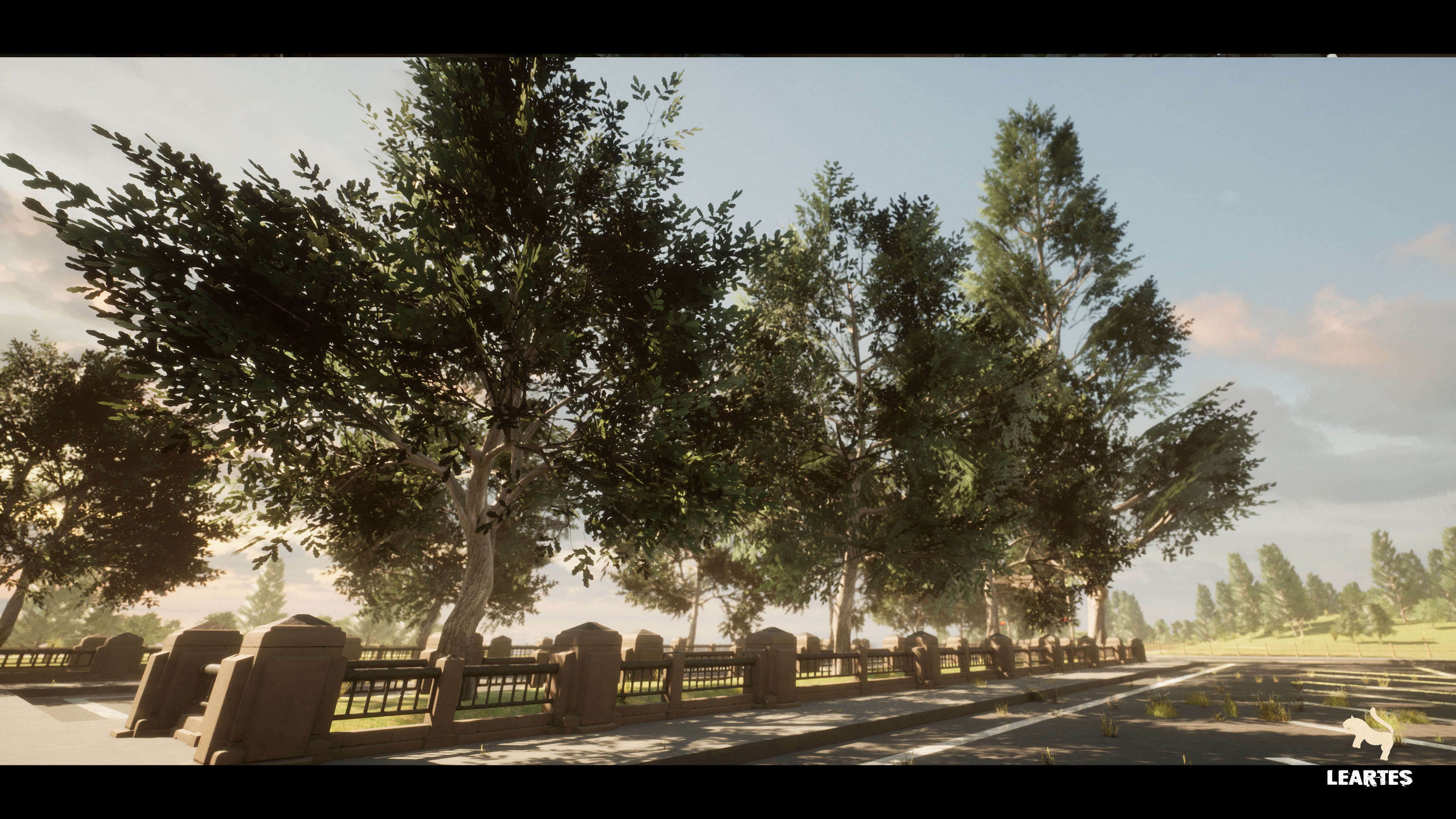 Abandoned Swimming Pool Environment Low-poly 3D model_12