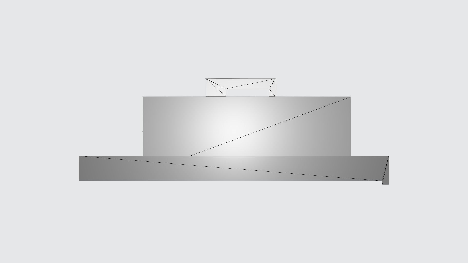 Villa Building Low-poly 3D model_5