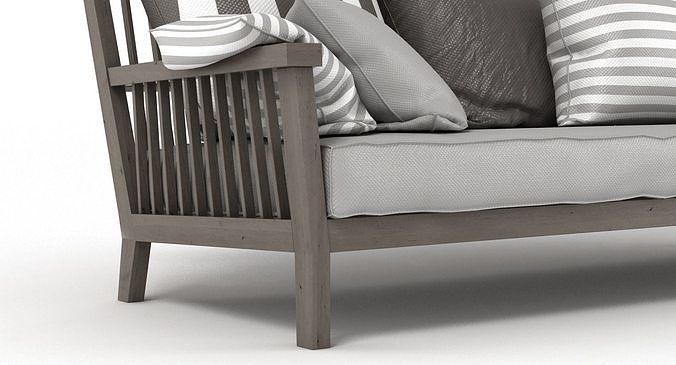 Gervasoni Gray Bench 3D model 3
