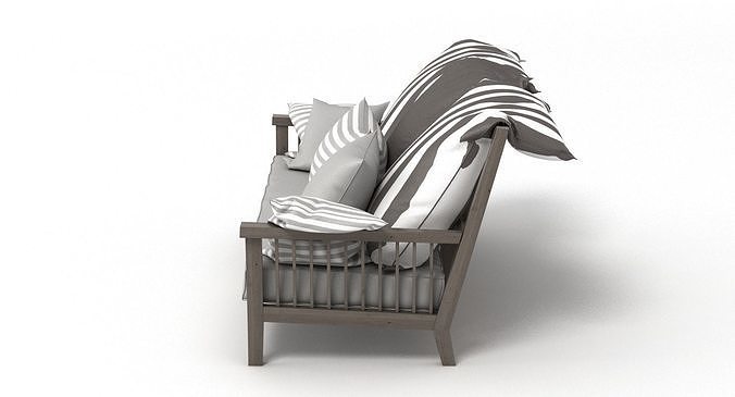 Gervasoni Gray Bench 3D model 7
