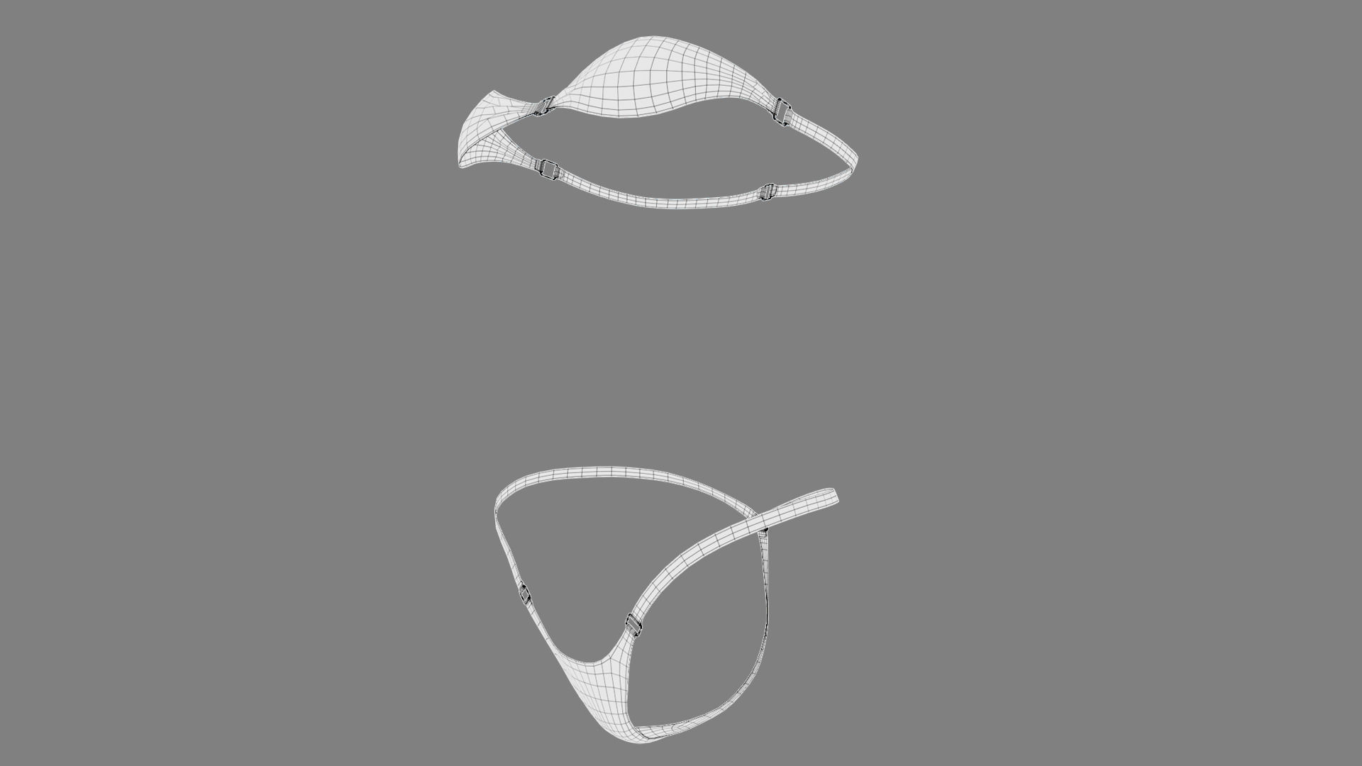 Swimsuit sailboat 3D model_8