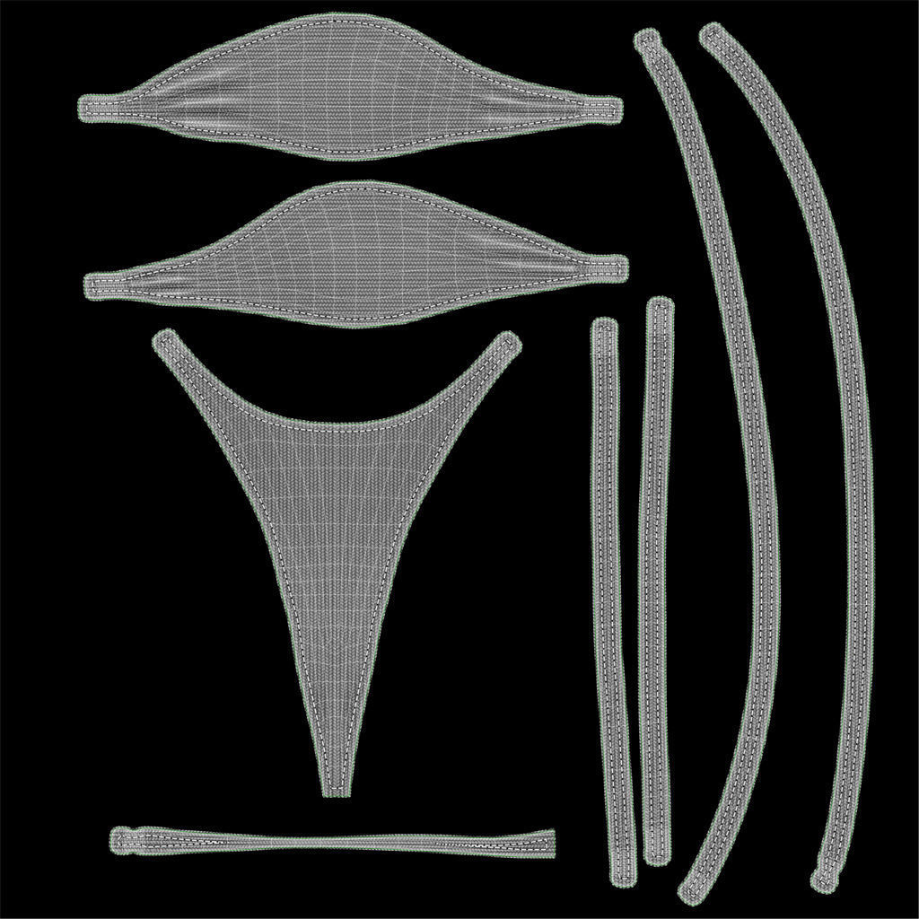 Swimsuit sailboat 3D model_12