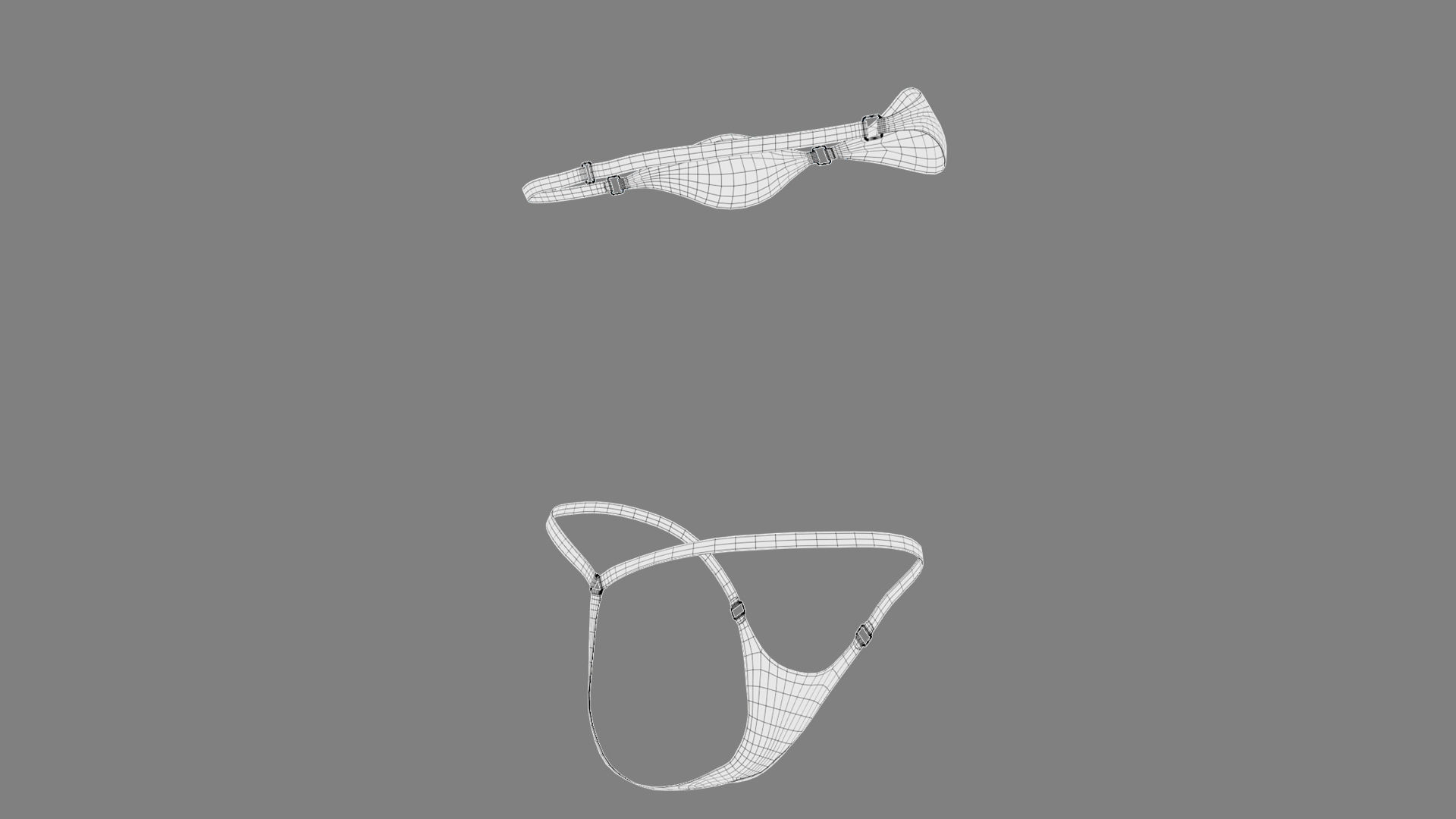 Swimsuit sailboat 3D model_9
