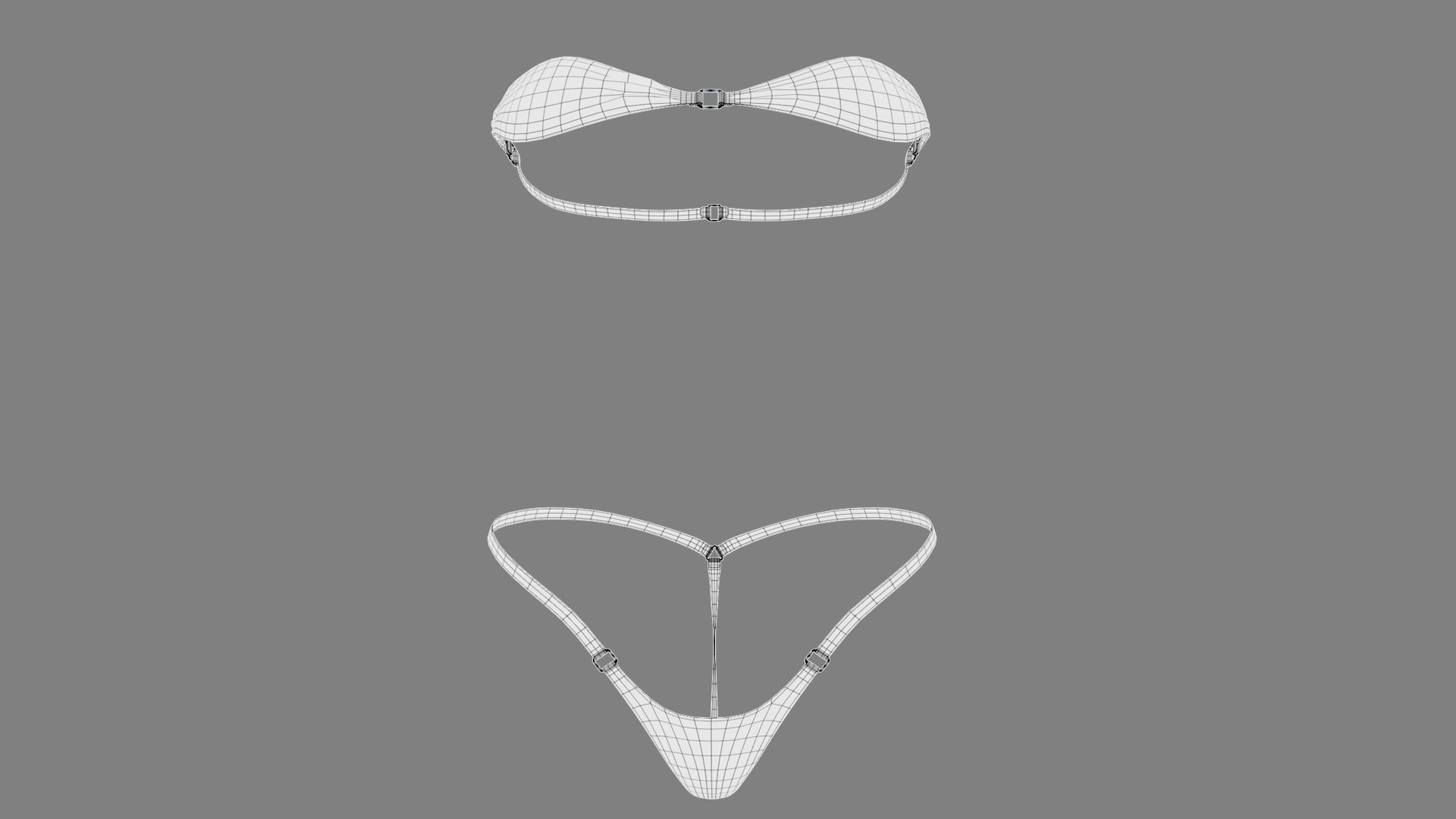 Swimsuit sailboat 3D model_7
