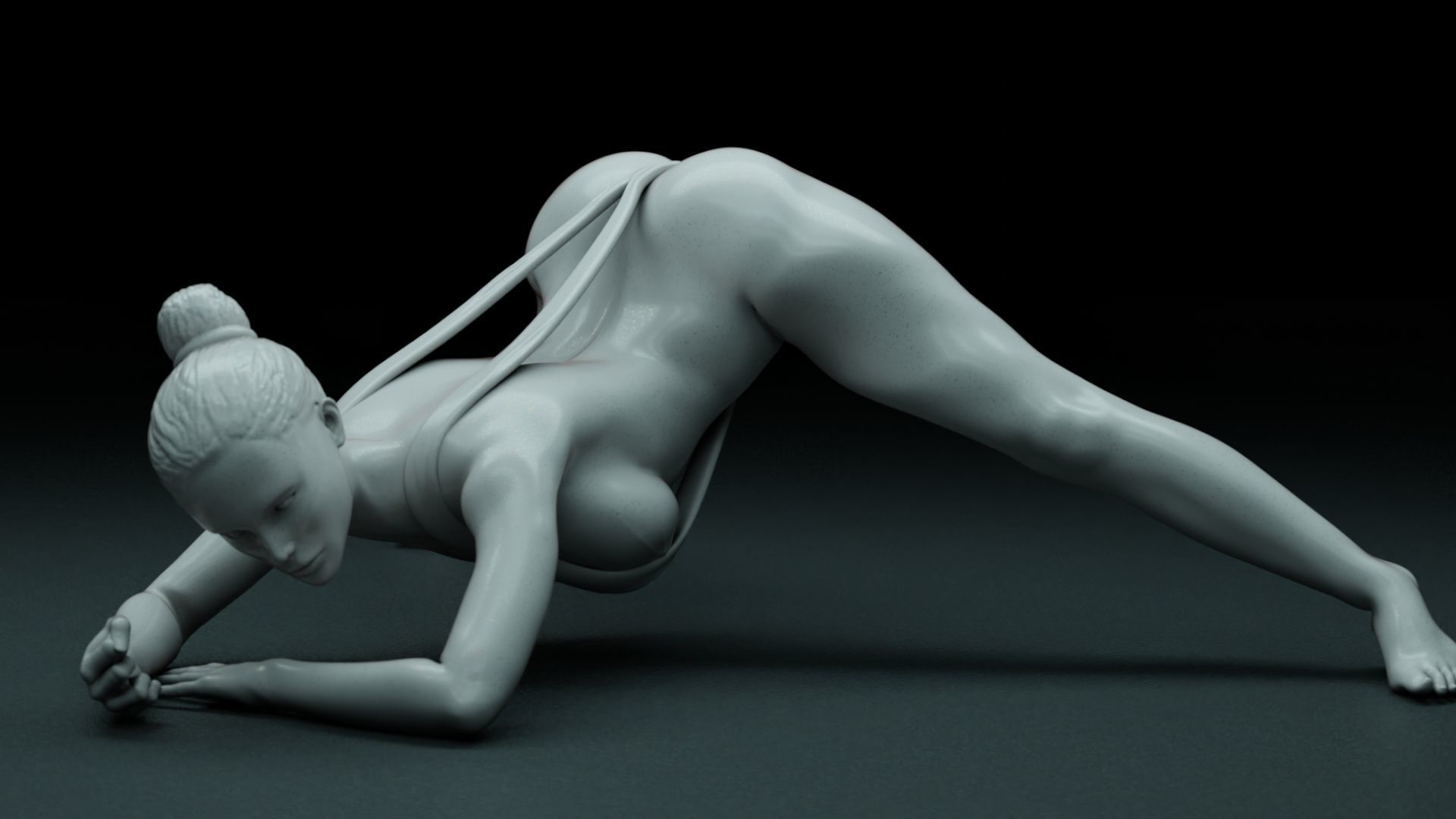 Sexy Girl 22 Jack-o Pose 3D print model_2