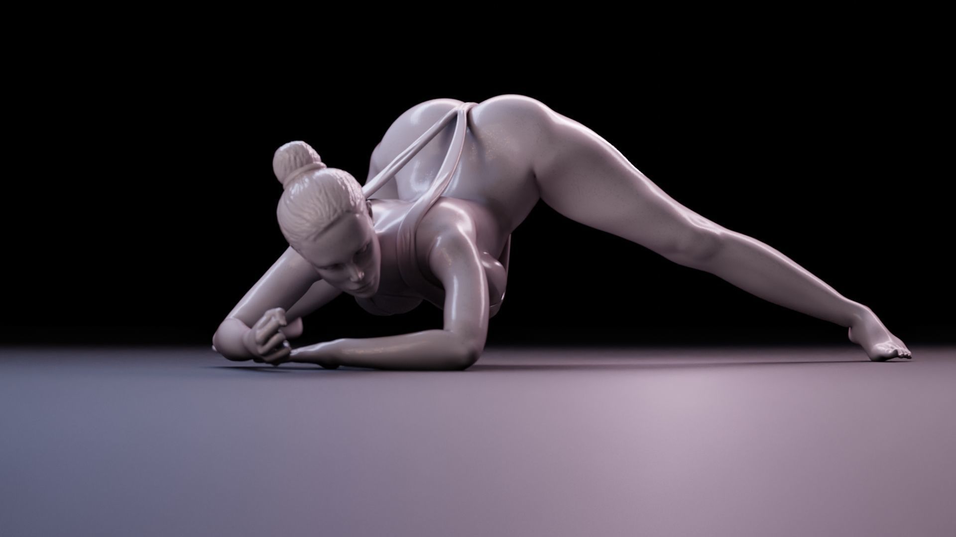 Sexy Girl 22 Jack-o Pose 3D print model_23