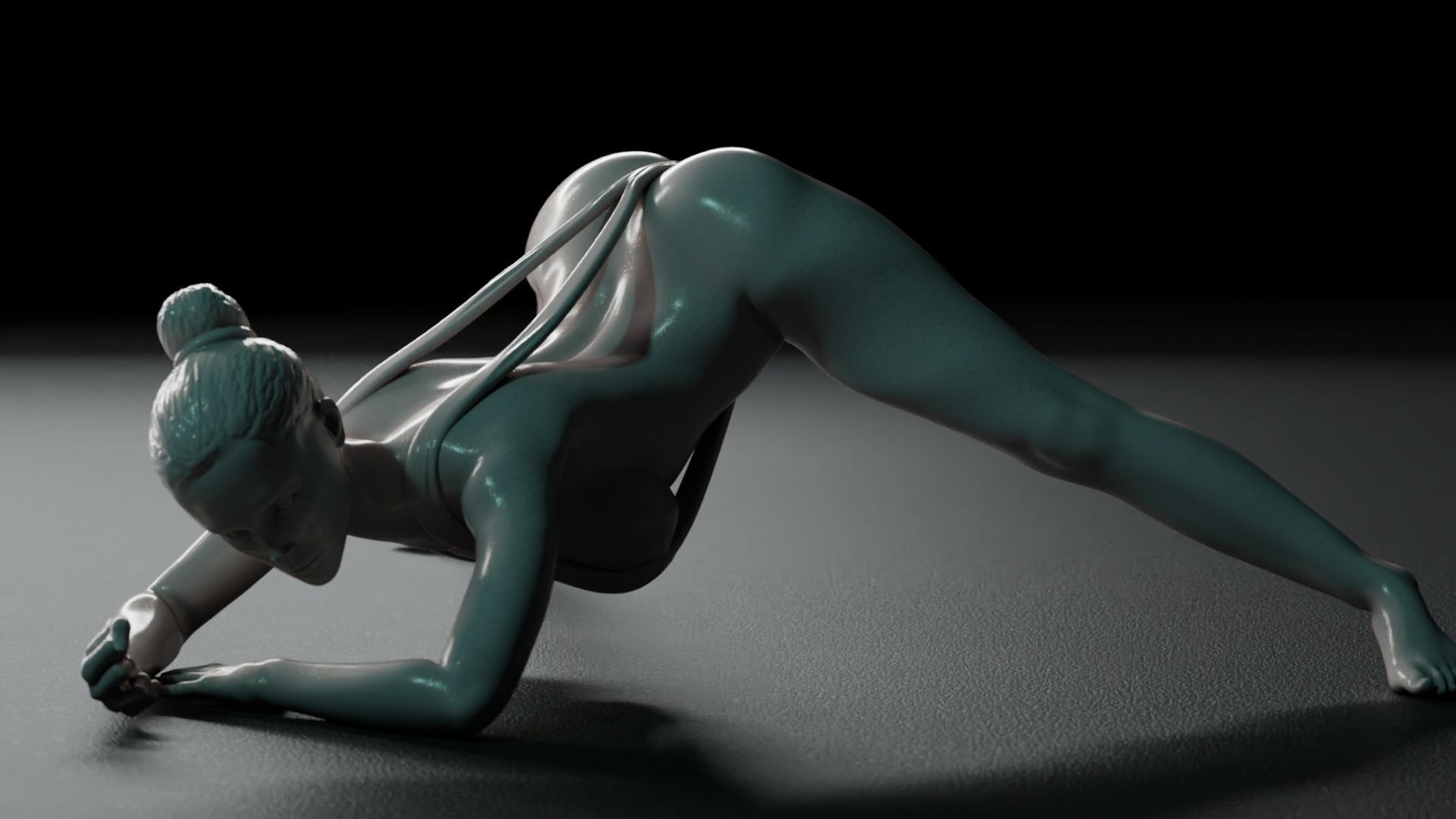Sexy Girl 22 Jack-o Pose 3D print model_16