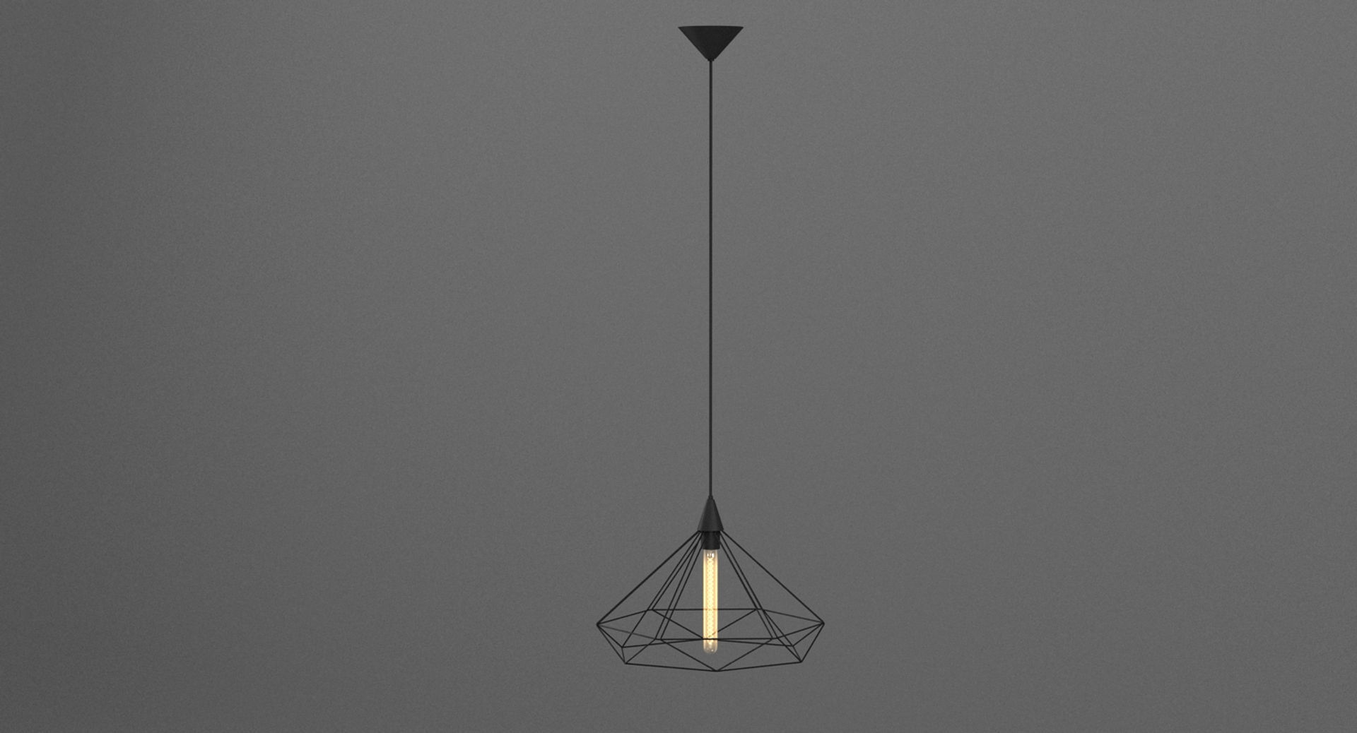 Hanging Ceiling Lamp 6 3D model_1