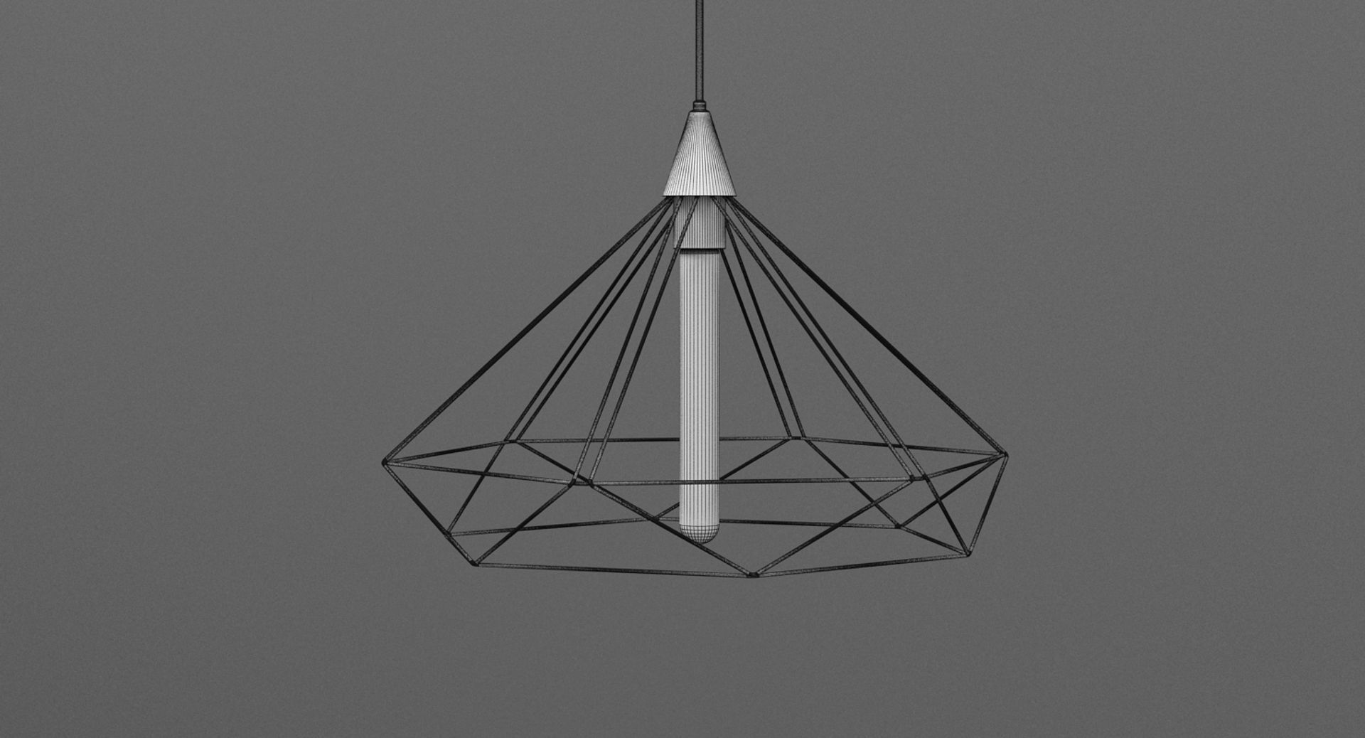 Hanging Ceiling Lamp 6 3D model_7