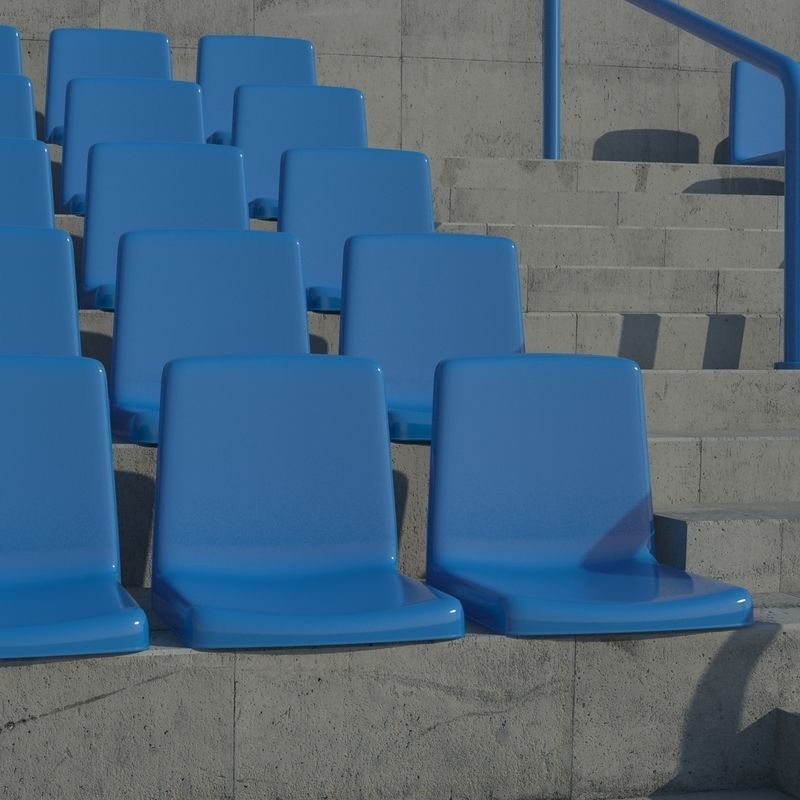 Terraced Seating 3D model_8