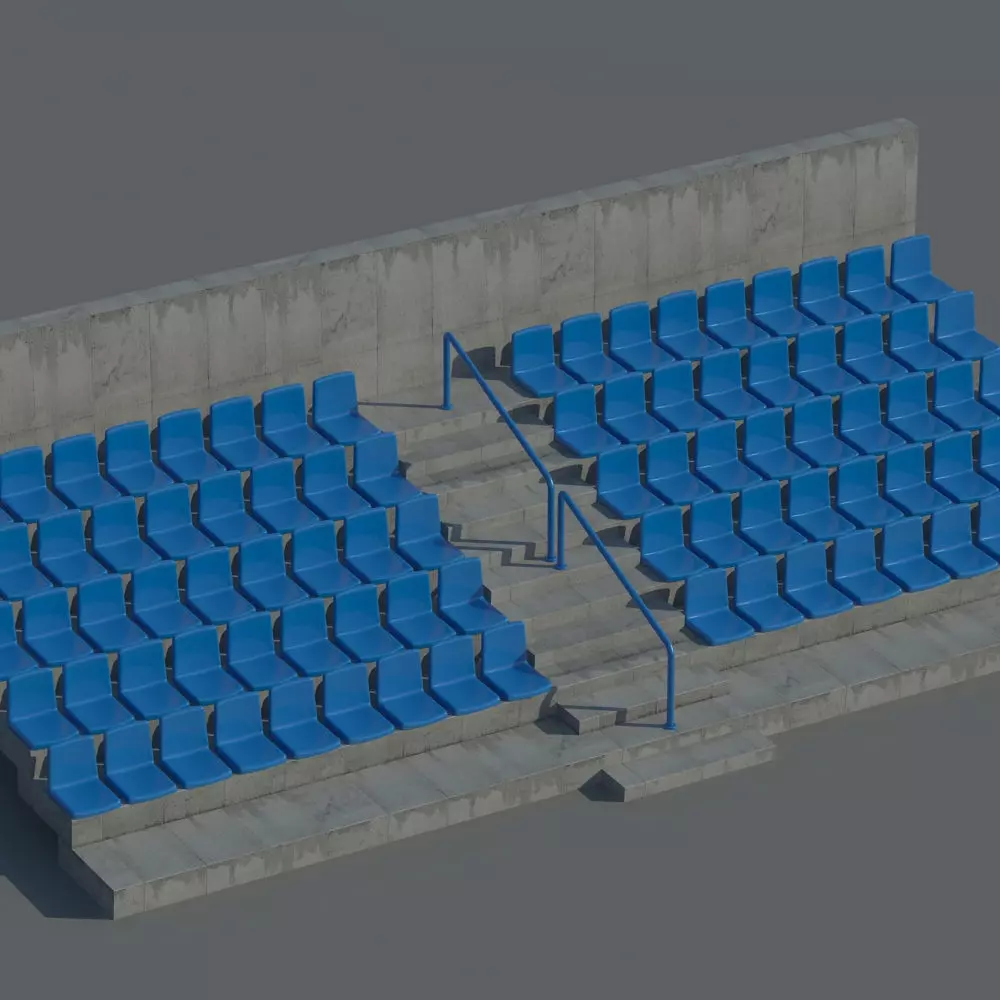 Terraced Seating 3D model_0
