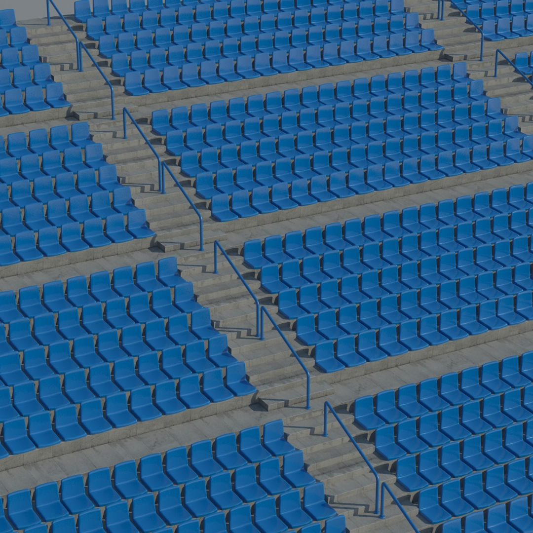 Terraced Seating 3D model_1