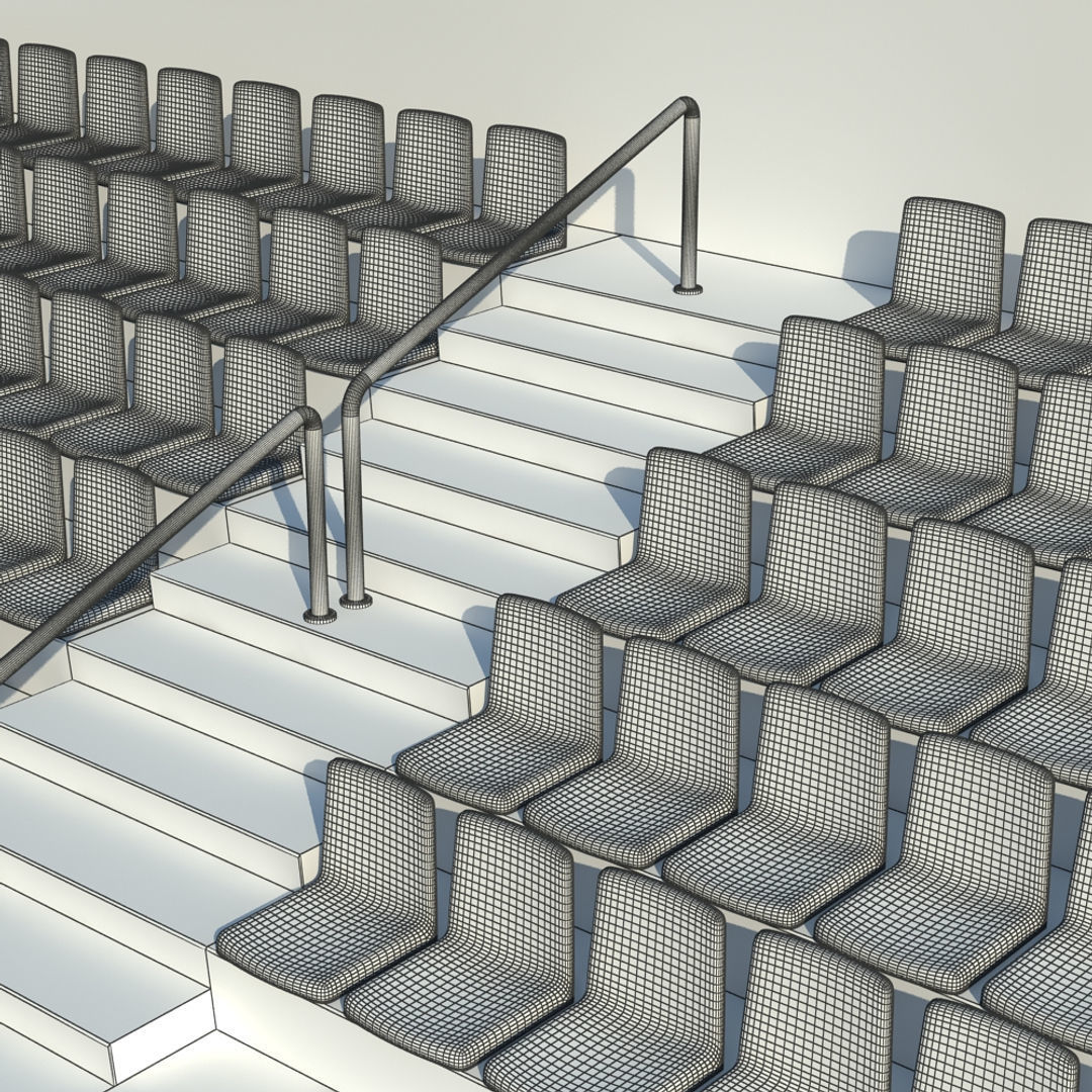 Terraced Seating 3D model_10