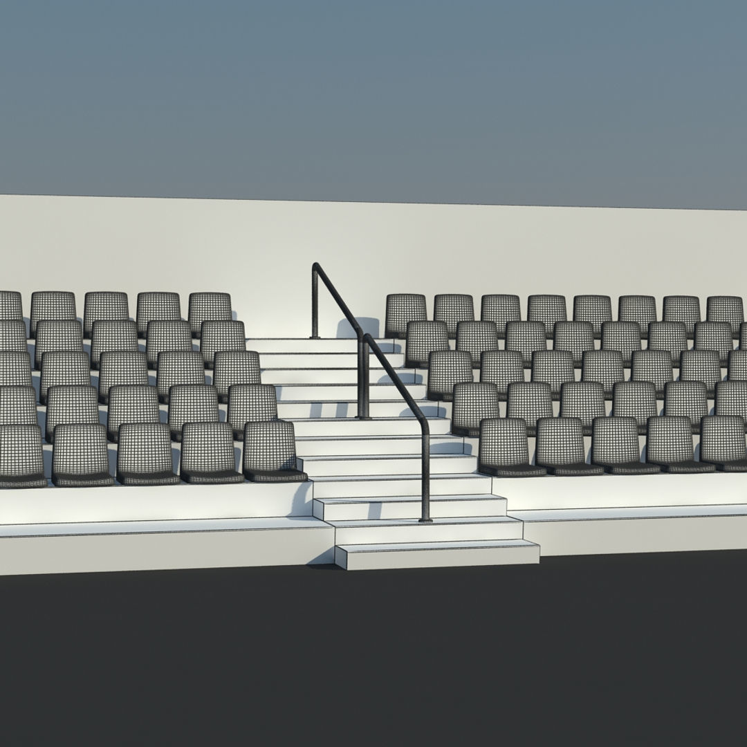 Terraced Seating 3D model_9