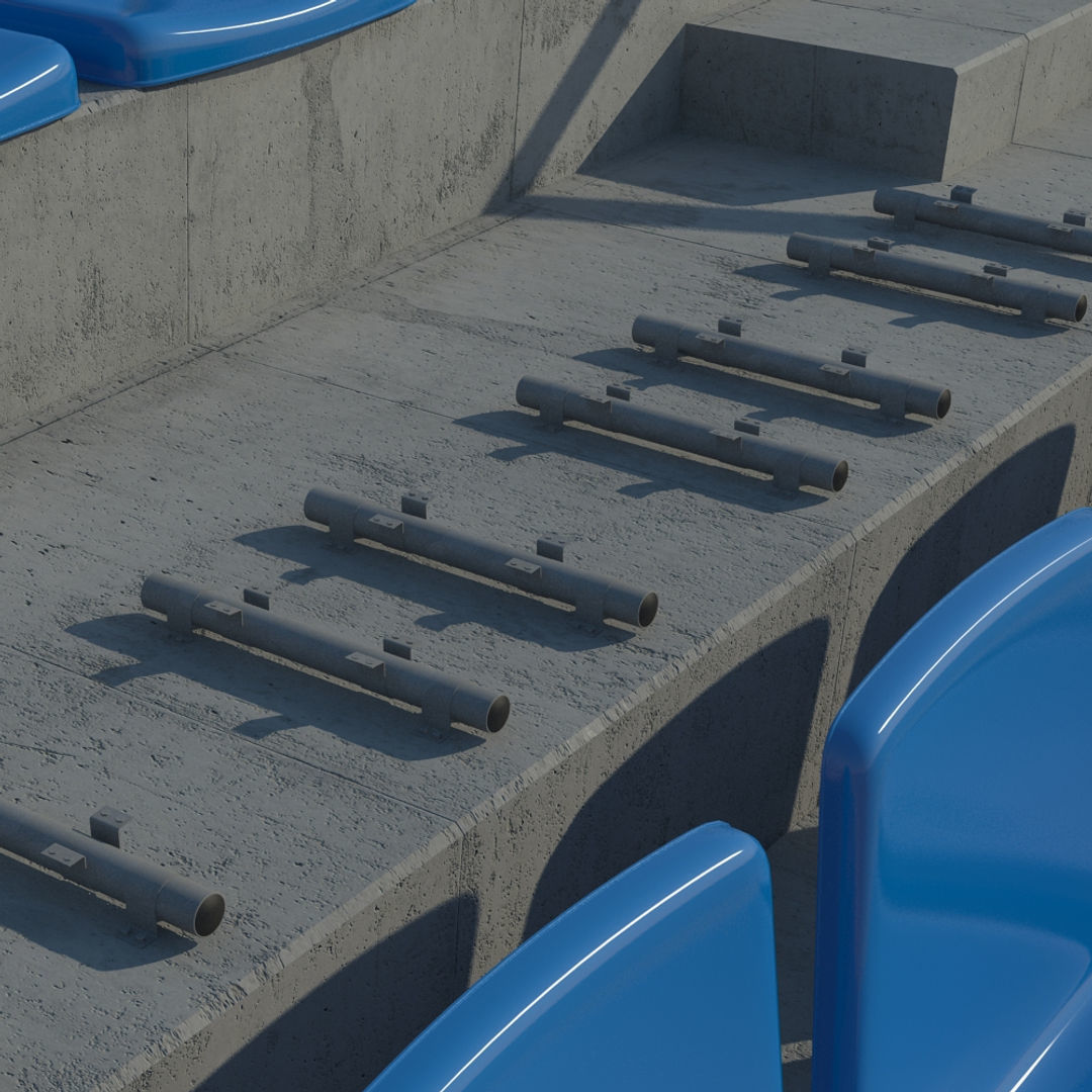 Terraced Seating 3D model_7