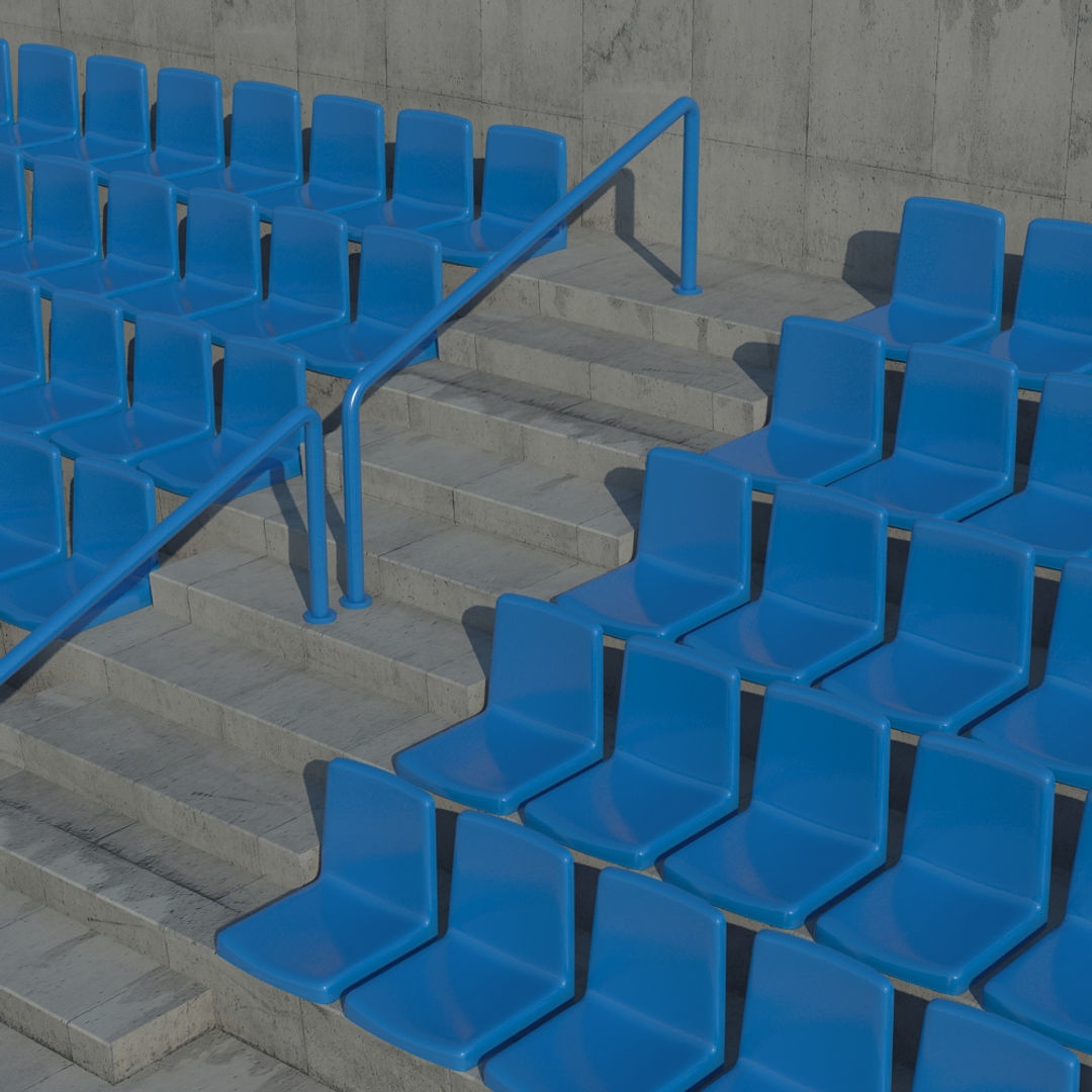 Terraced Seating 3D model_3