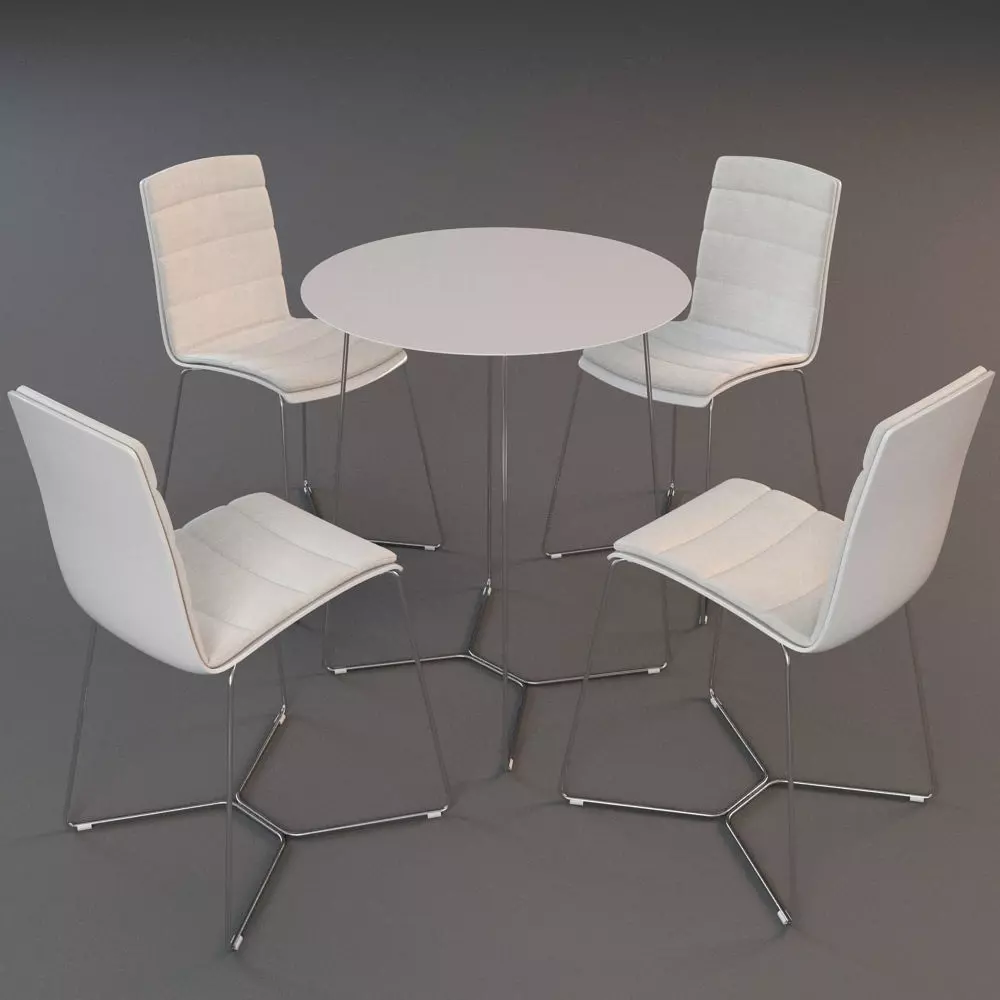 Viteo Table Set Small 3D model_0