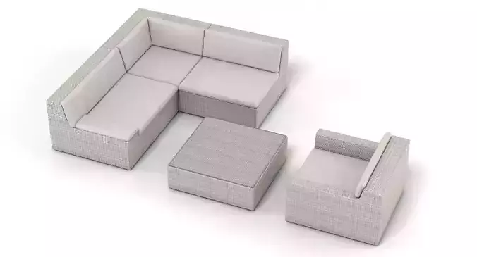 Dedon Lou Set 2 3D model