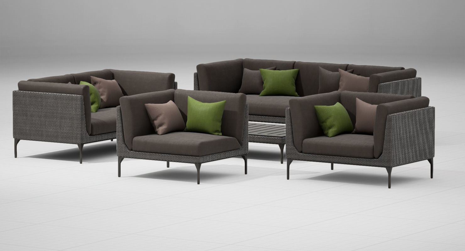 Dedon Mu Set UE4 3D model_8