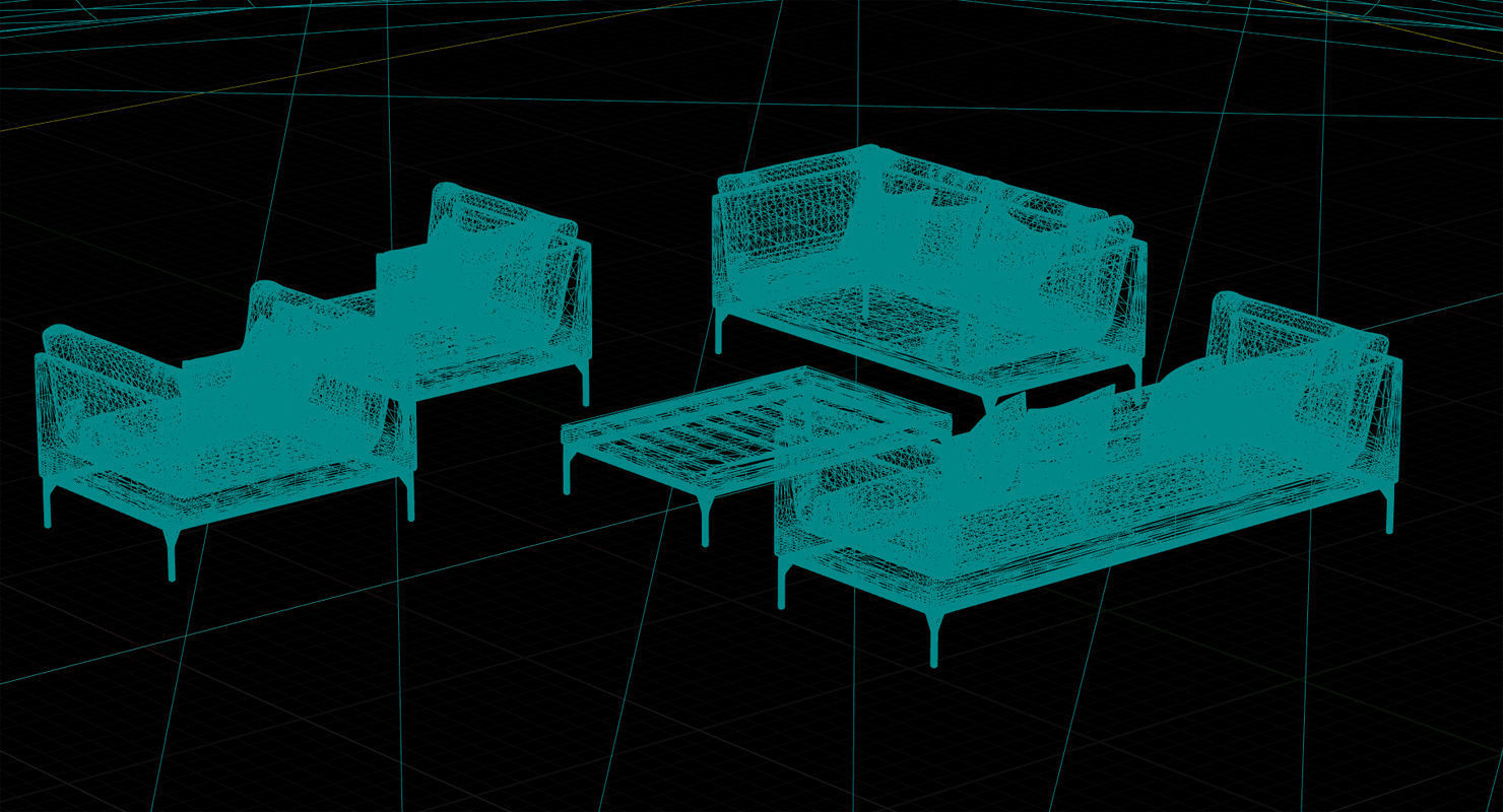 Dedon Mu Set UE4 3D model_11