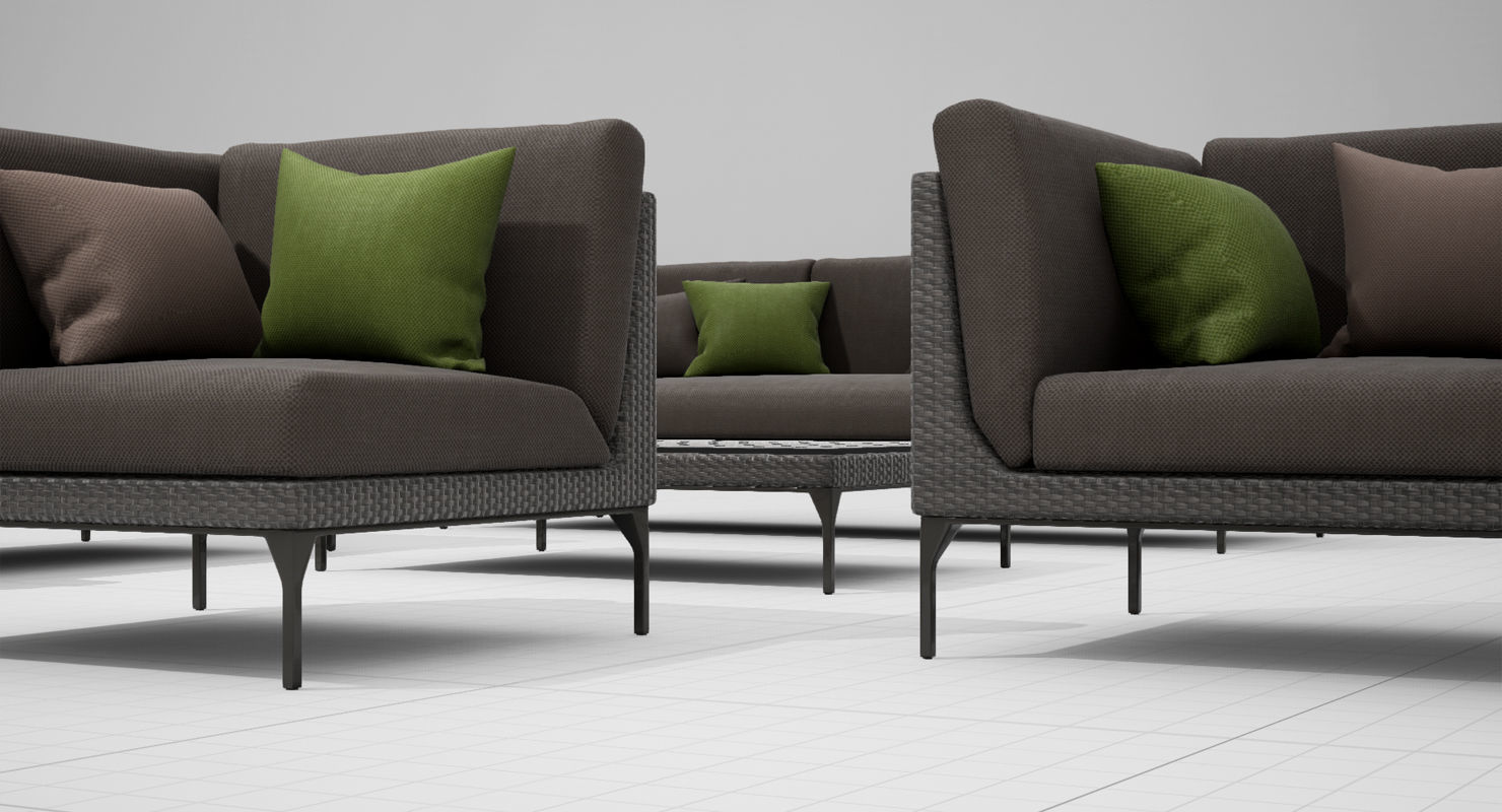 Dedon Mu Set UE4 3D model_9