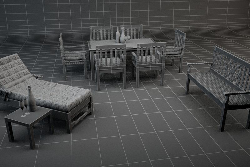 Garden Furniture 3D model_13